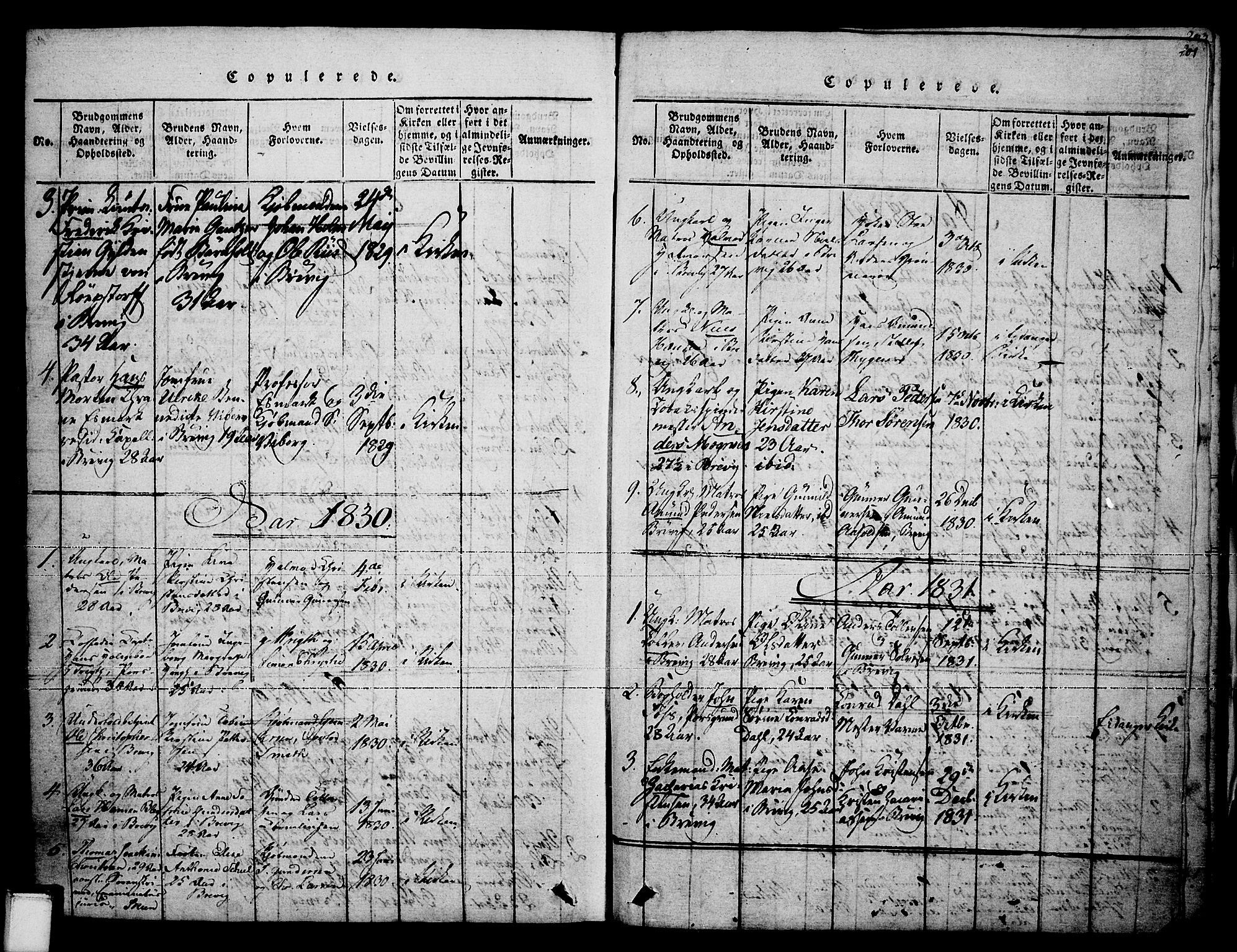 Brevik kirkebøker, SAKO/A-255/F/Fa/L0004: Parish register (official) no. 4, 1814-1846, p. 201