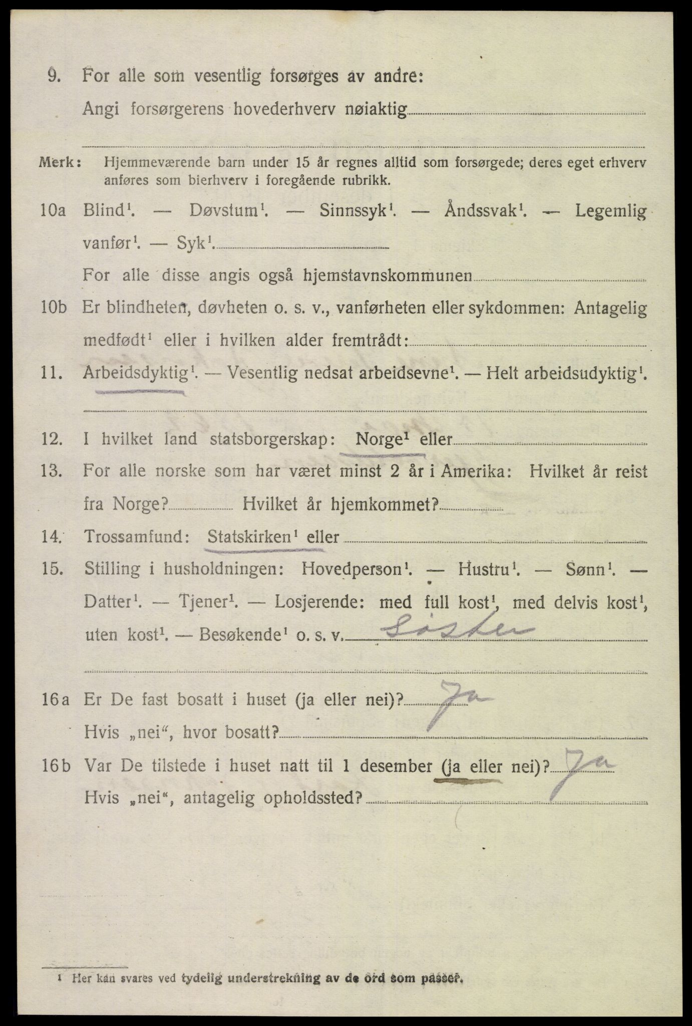 SAK, 1920 census for Hisøy, 1920, p. 2781