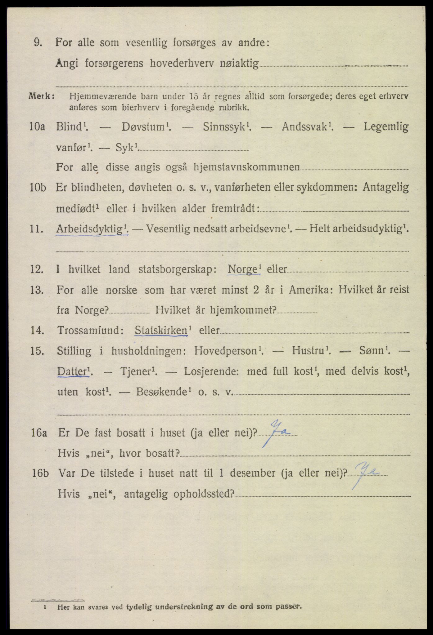 SAK, 1920 census for Landvik, 1920, p. 4025