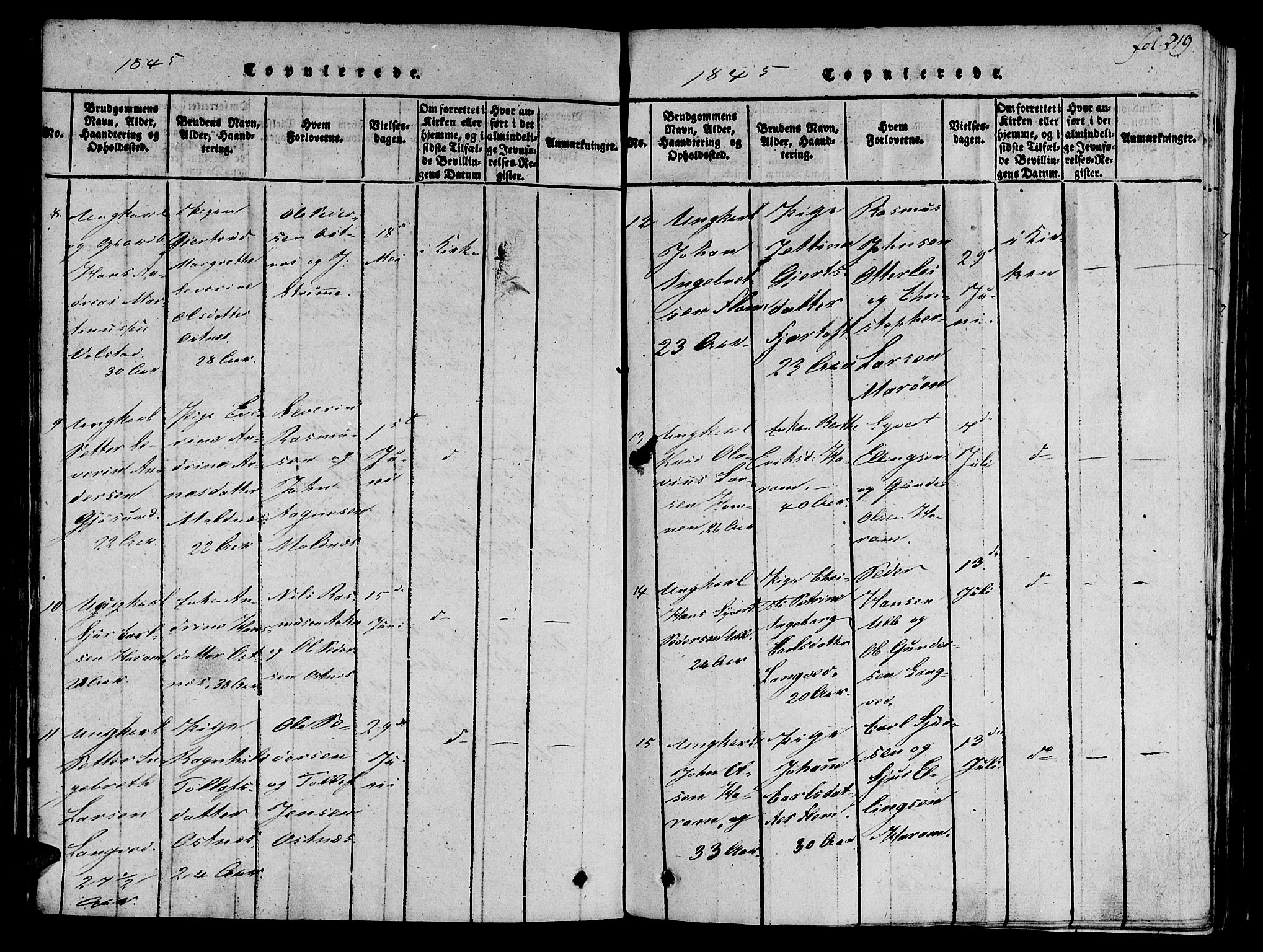 Ministerialprotokoller, klokkerbøker og fødselsregistre - Møre og Romsdal, AV/SAT-A-1454/536/L0495: Parish register (official) no. 536A04, 1818-1847, p. 219