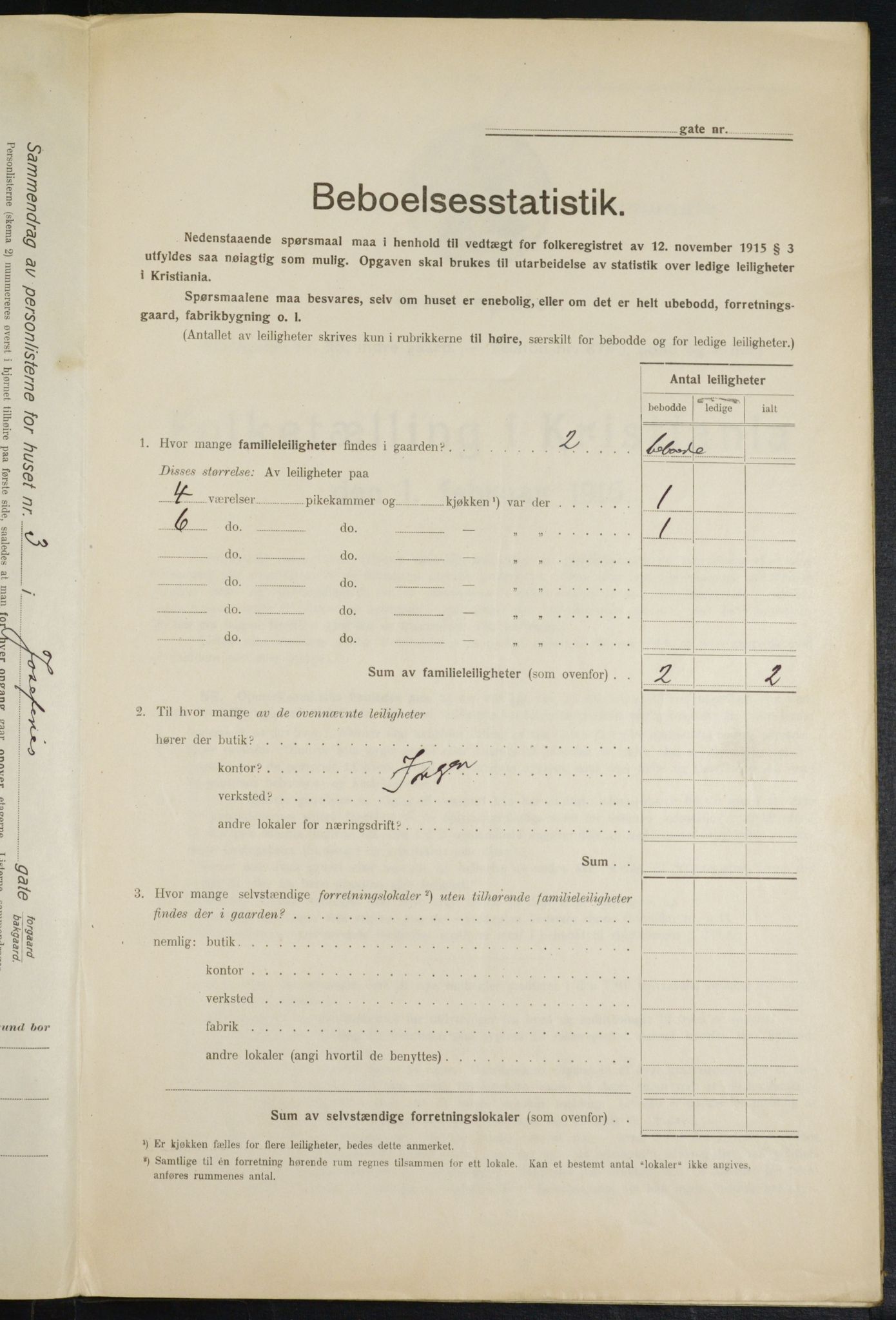 OBA, Municipal Census 1916 for Kristiania, 1916, p. 48430