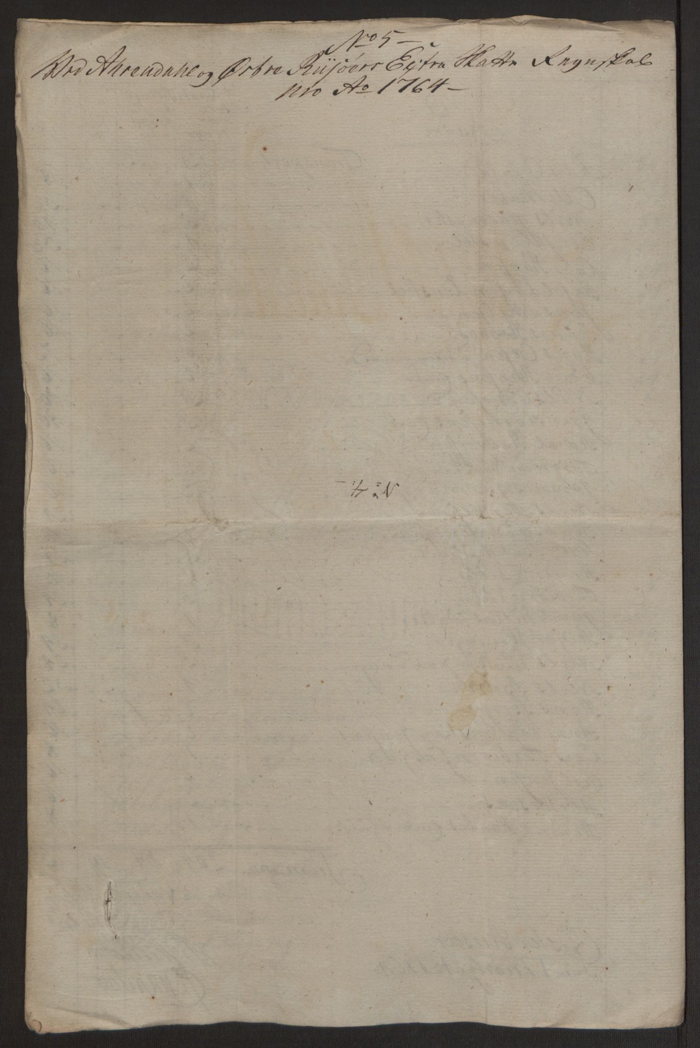 Rentekammeret inntil 1814, Reviderte regnskaper, Byregnskaper, AV/RA-EA-4066/R/Rl/L0230/0001: [L4] Kontribusjonsregnskap / Ekstraskatt, 1762-1764, p. 473