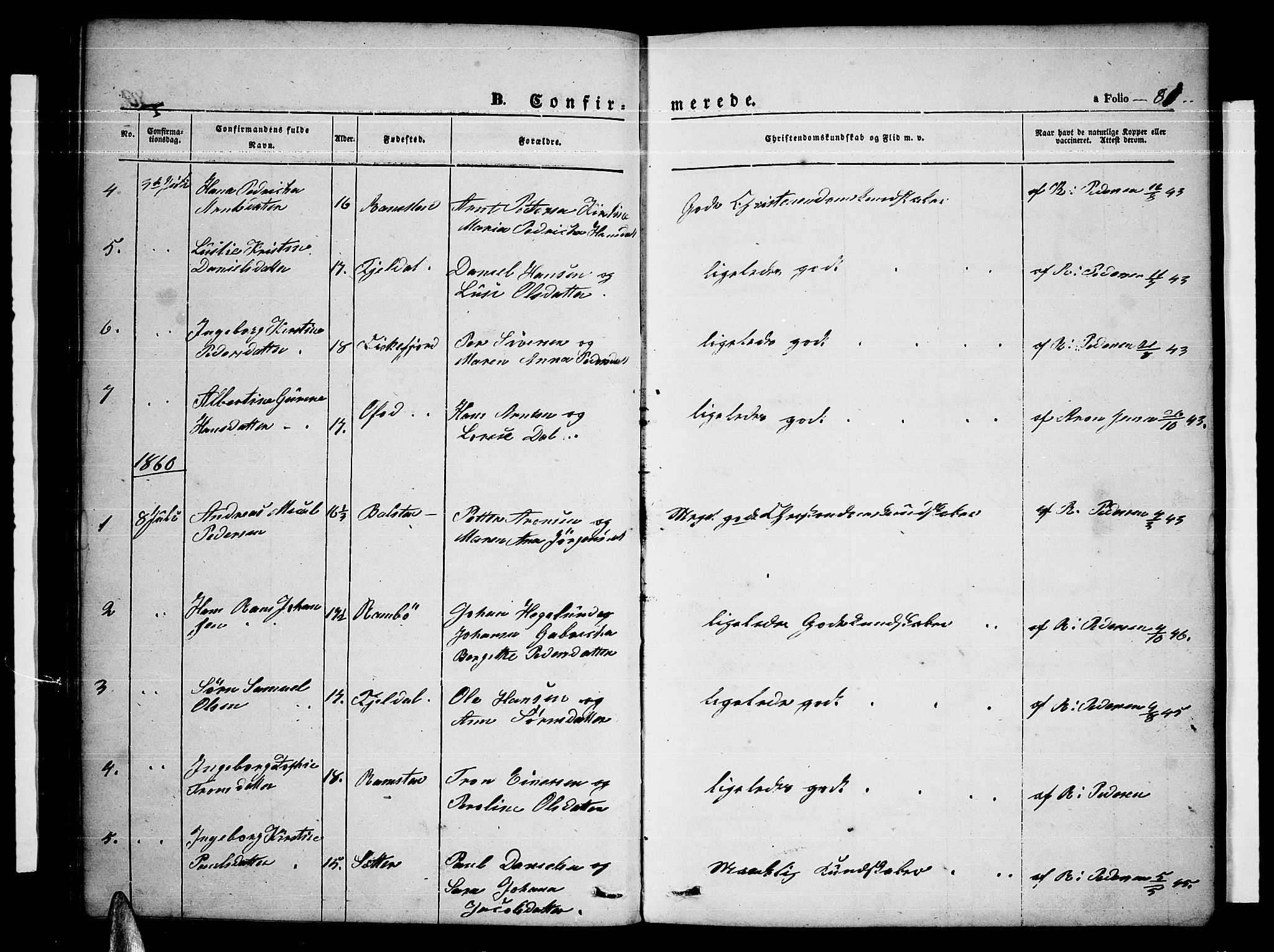 Ministerialprotokoller, klokkerbøker og fødselsregistre - Nordland, SAT/A-1459/865/L0929: Parish register (copy) no. 865C01, 1840-1866, p. 81