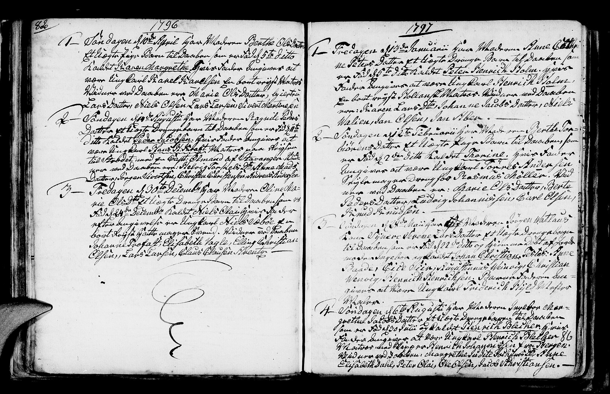 Nykirken Sokneprestembete, SAB/A-77101/H/Haa/L0001: Parish register (official) no. A 1, 1668-1820, p. 86