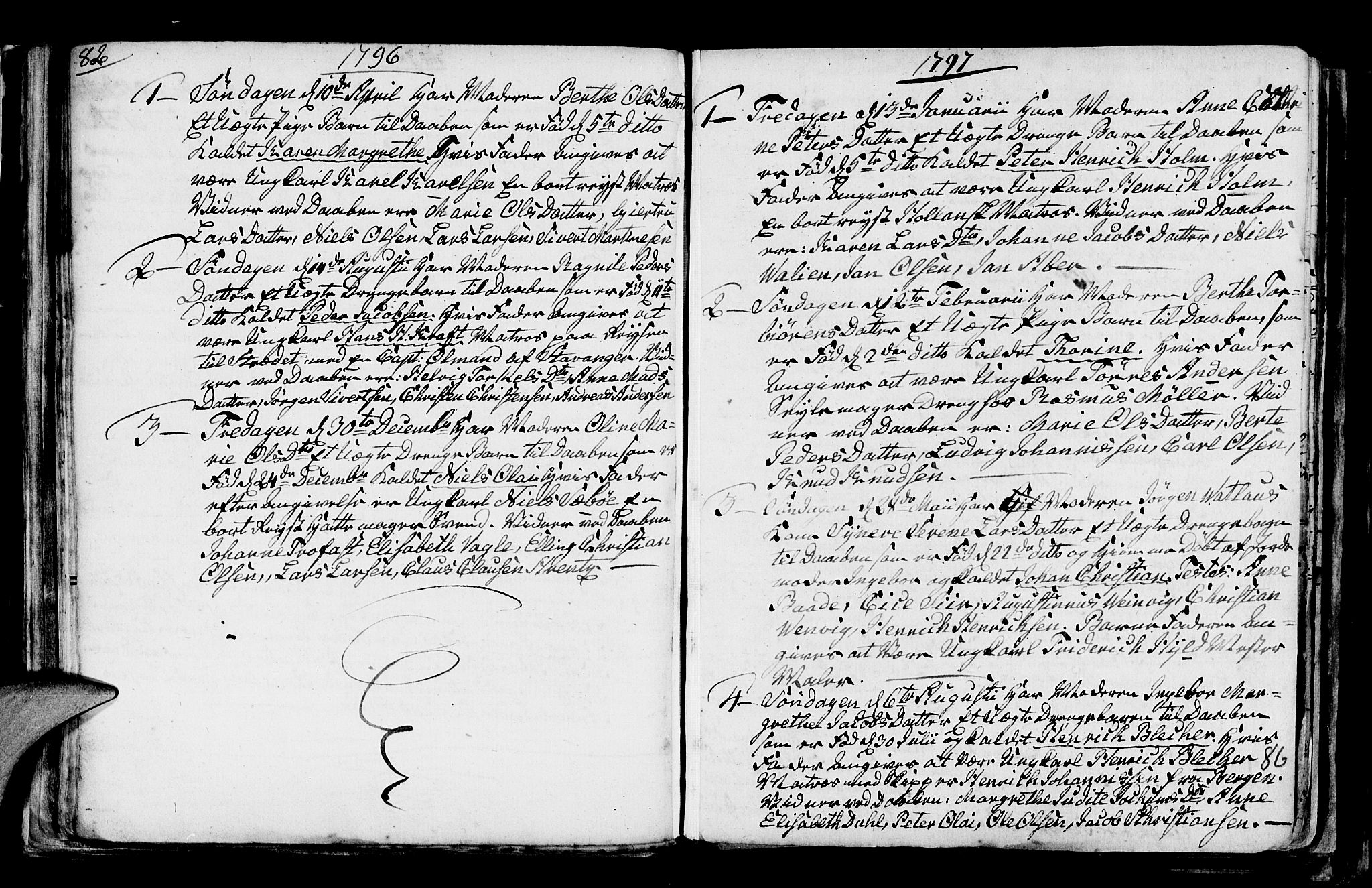 Nykirken Sokneprestembete, AV/SAB-A-77101/H/Haa/L0001: Parish register (official) no. A 1, 1668-1820, p. 86