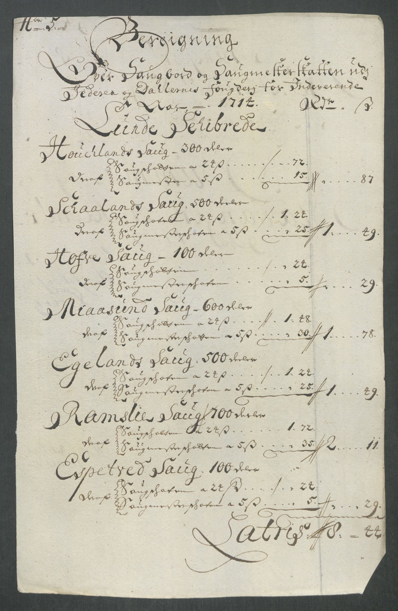 Rentekammeret inntil 1814, Reviderte regnskaper, Fogderegnskap, RA/EA-4092/R46/L2738: Fogderegnskap Jæren og Dalane, 1713-1714, p. 284
