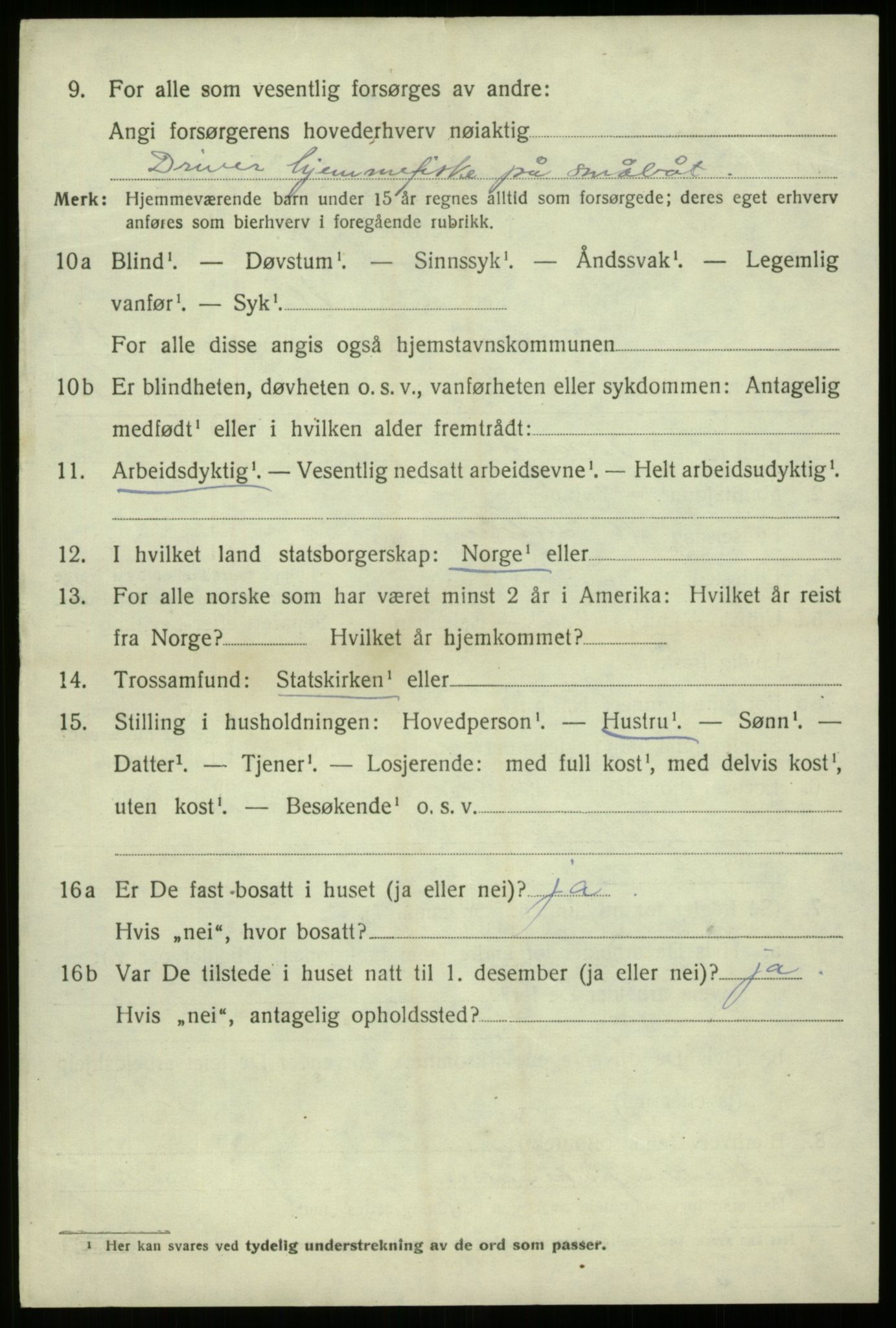 SAB, 1920 census for Davik, 1920, p. 6830