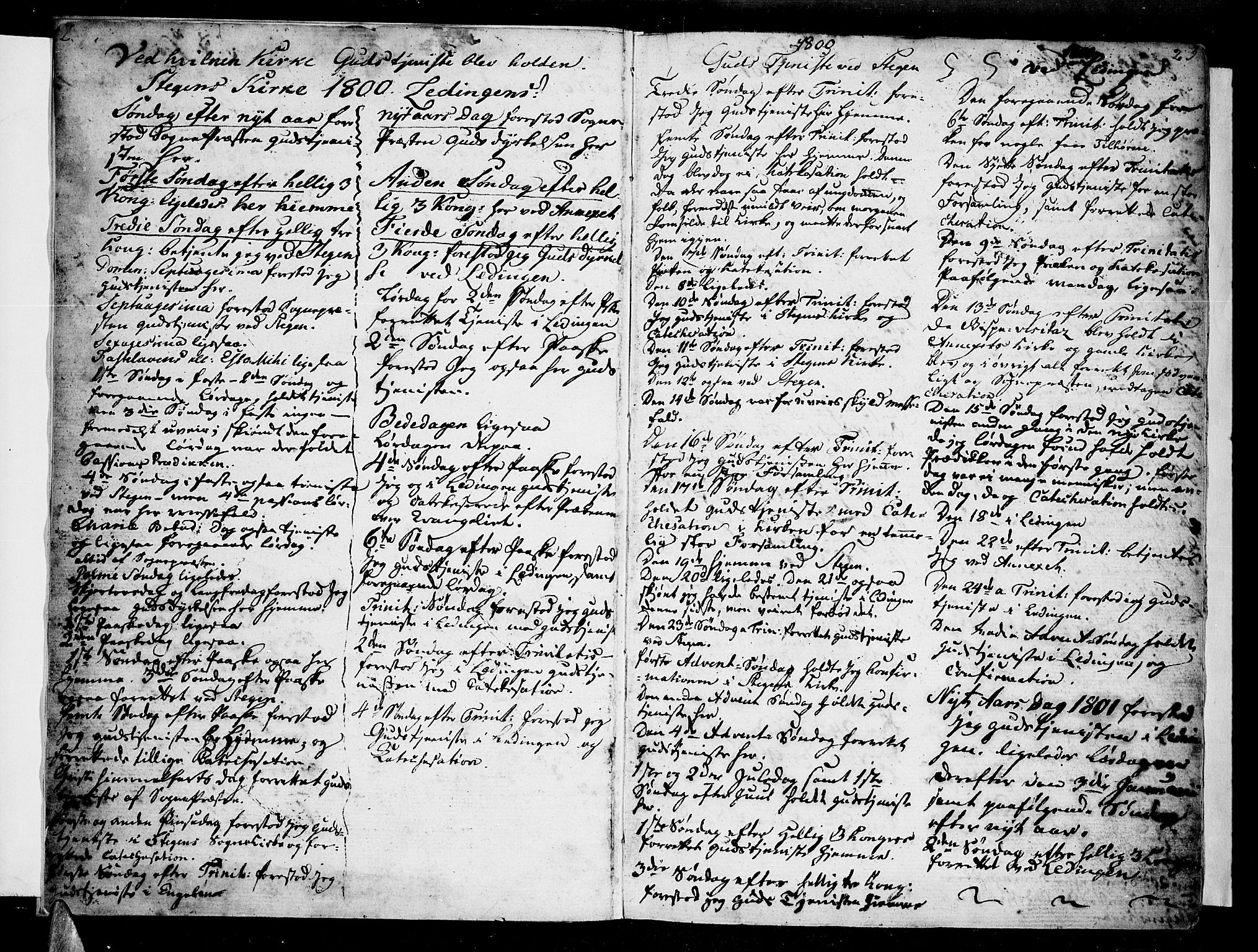 Ministerialprotokoller, klokkerbøker og fødselsregistre - Nordland, AV/SAT-A-1459/855/L0797: Parish register (official) no. 855A05, 1800-1820, p. 2-3