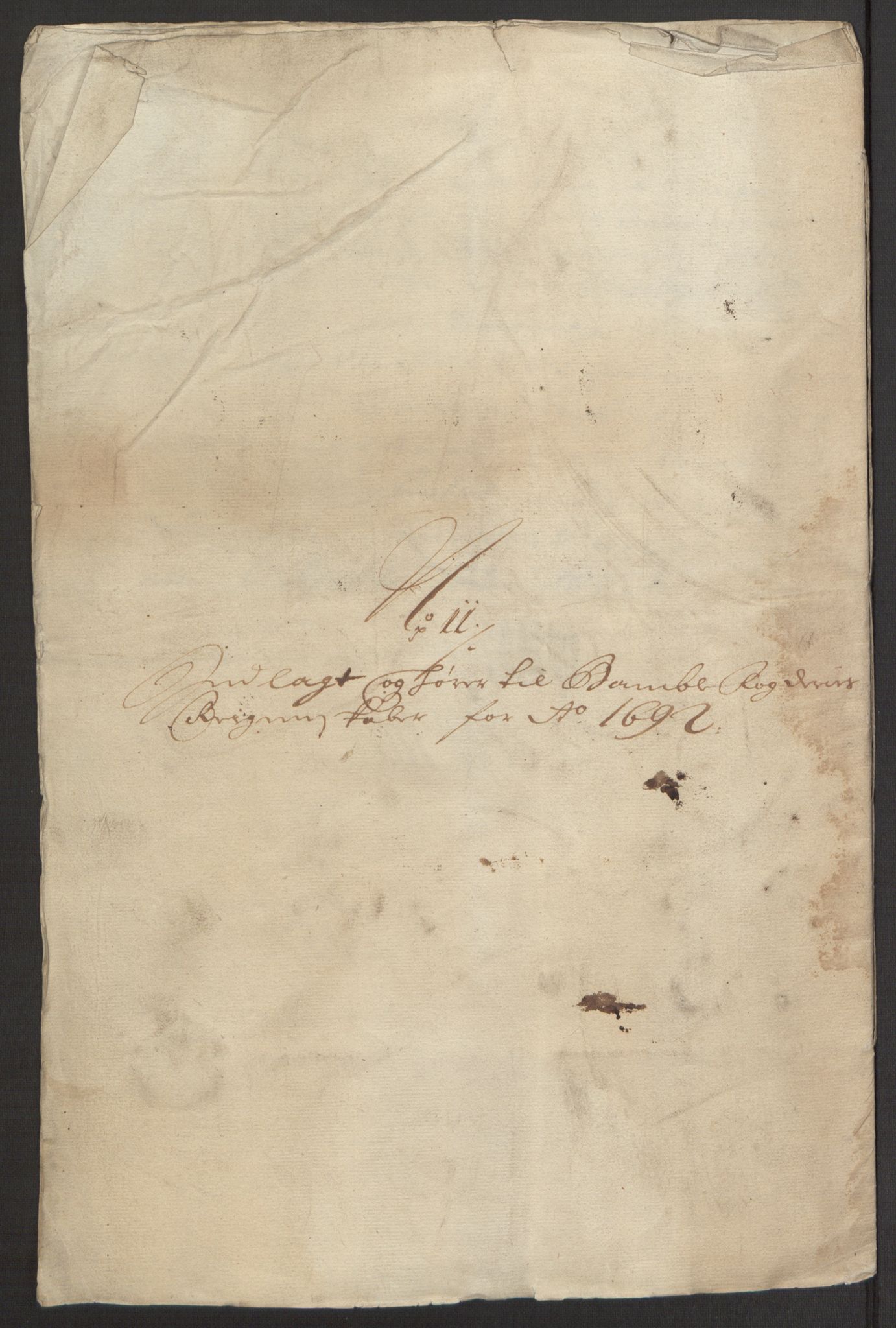 Rentekammeret inntil 1814, Reviderte regnskaper, Fogderegnskap, RA/EA-4092/R34/L2052: Fogderegnskap Bamble, 1692-1693, p. 283