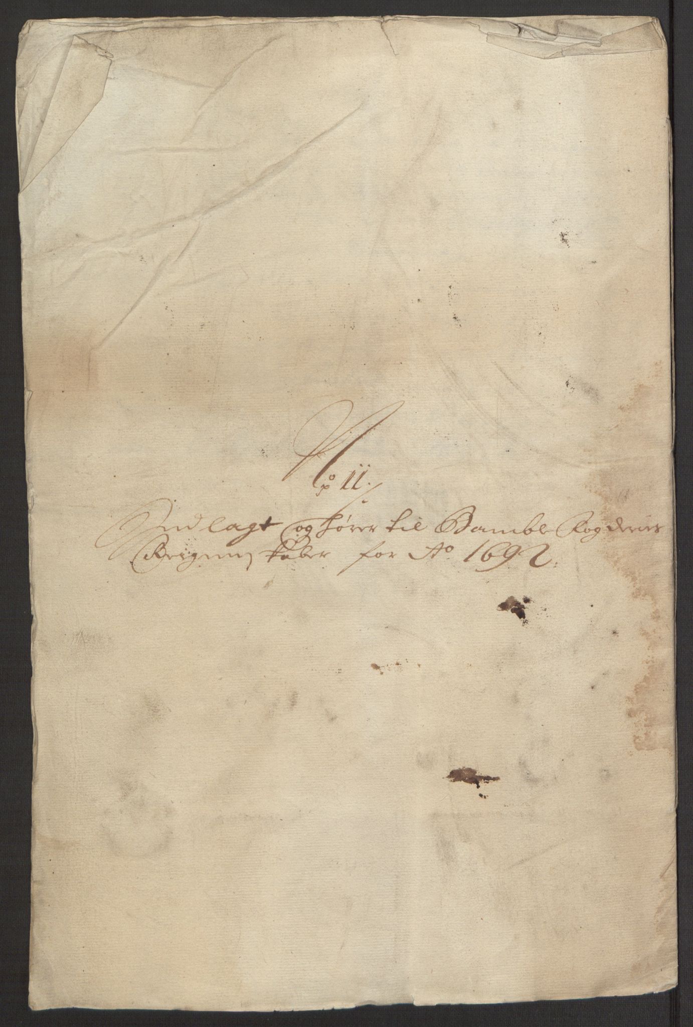 Rentekammeret inntil 1814, Reviderte regnskaper, Fogderegnskap, AV/RA-EA-4092/R34/L2052: Fogderegnskap Bamble, 1692-1693, p. 283