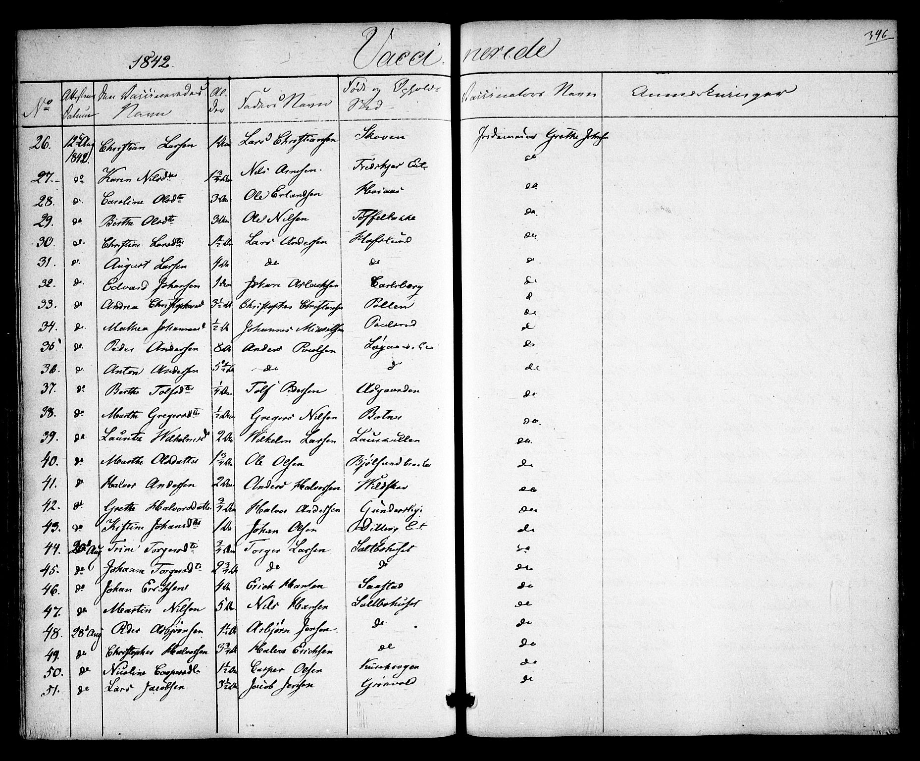 Rygge prestekontor Kirkebøker, SAO/A-10084b/F/Fa/L0004: Parish register (official) no. 4, 1836-1851, p. 346