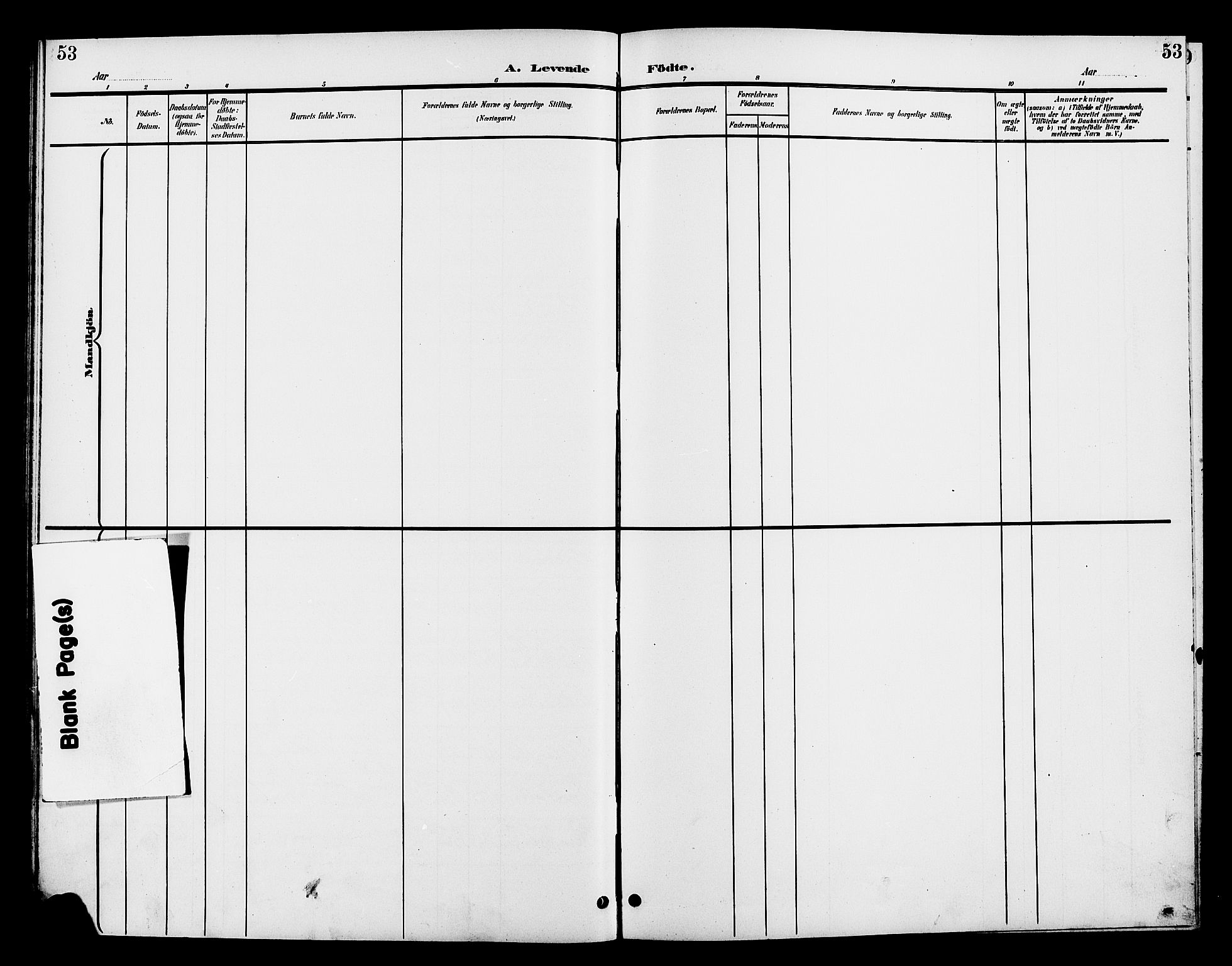 Stange prestekontor, SAH/PREST-002/L/L0012: Parish register (copy) no. 12, 1900-1908, p. 53