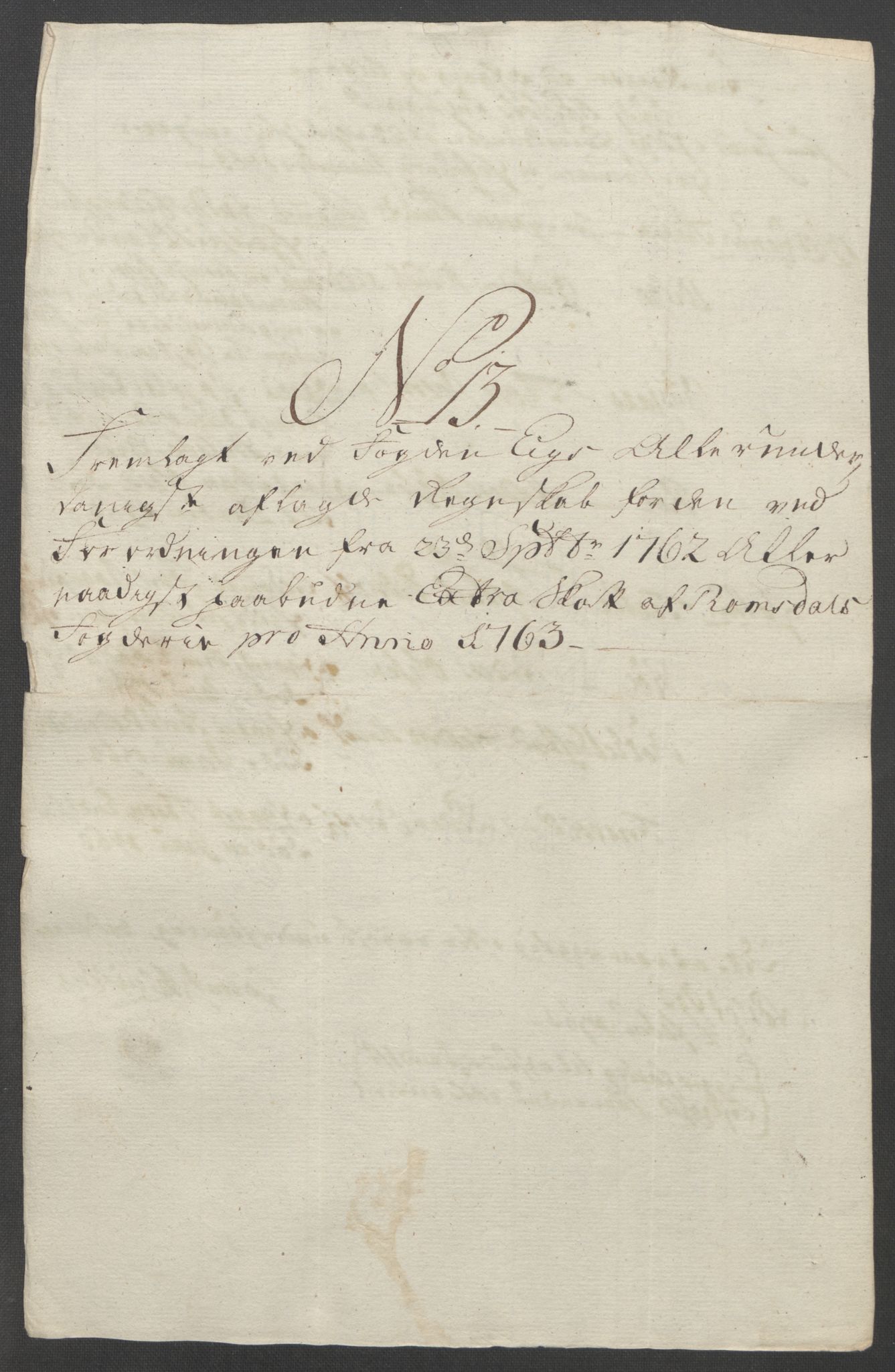 Rentekammeret inntil 1814, Reviderte regnskaper, Fogderegnskap, RA/EA-4092/R55/L3730: Ekstraskatten Romsdal, 1762-1763, p. 389