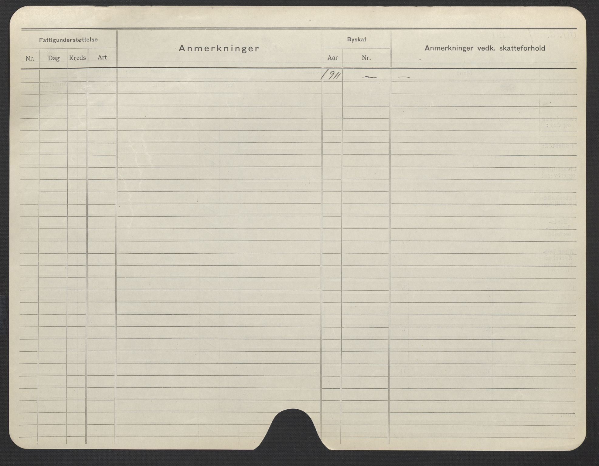 Oslo folkeregister, Registerkort, AV/SAO-A-11715/F/Fa/Fac/L0019: Kvinner, 1906-1914, p. 1018b