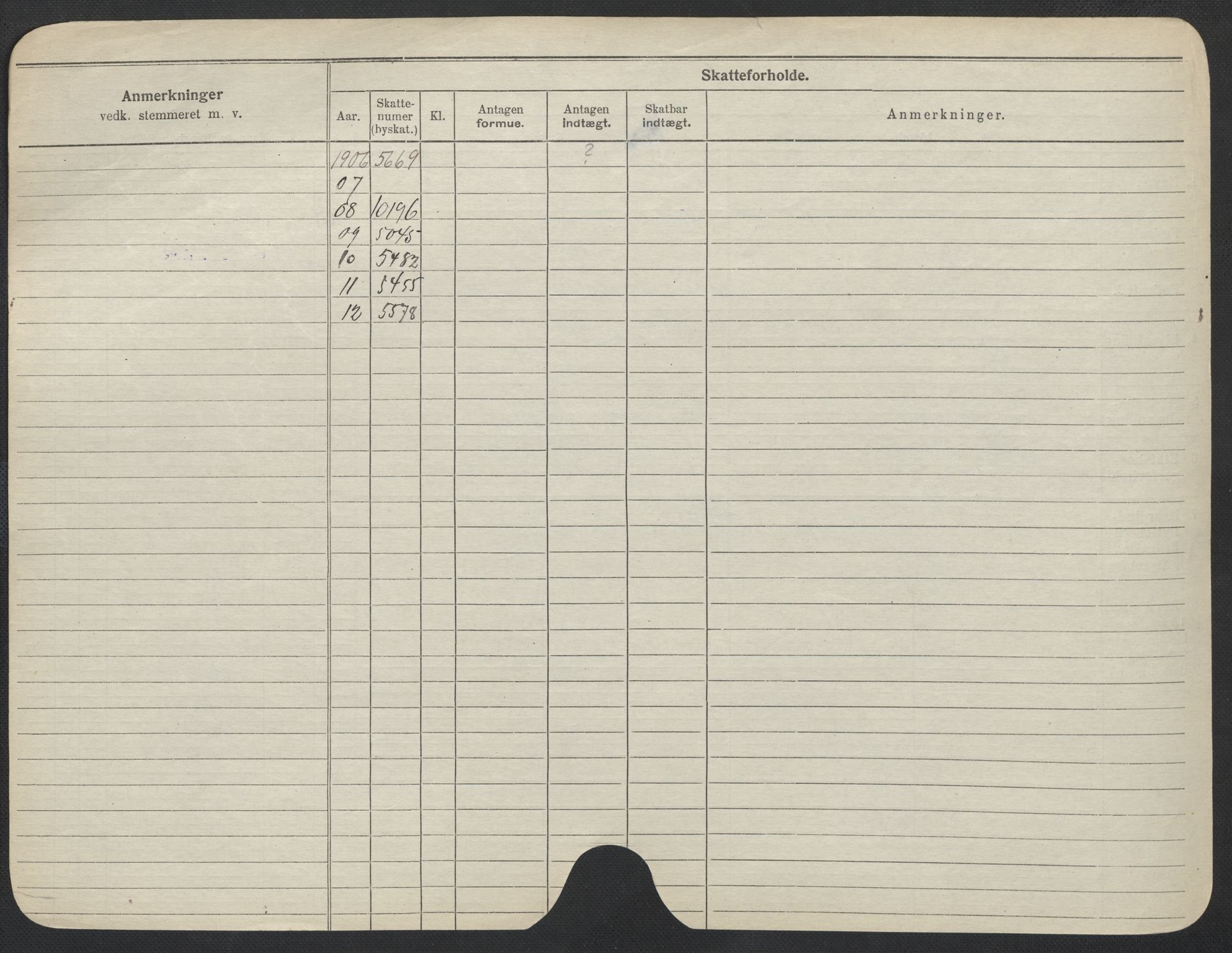 Oslo folkeregister, Registerkort, AV/SAO-A-11715/F/Fa/Fac/L0013: Kvinner, 1906-1914, p. 577b