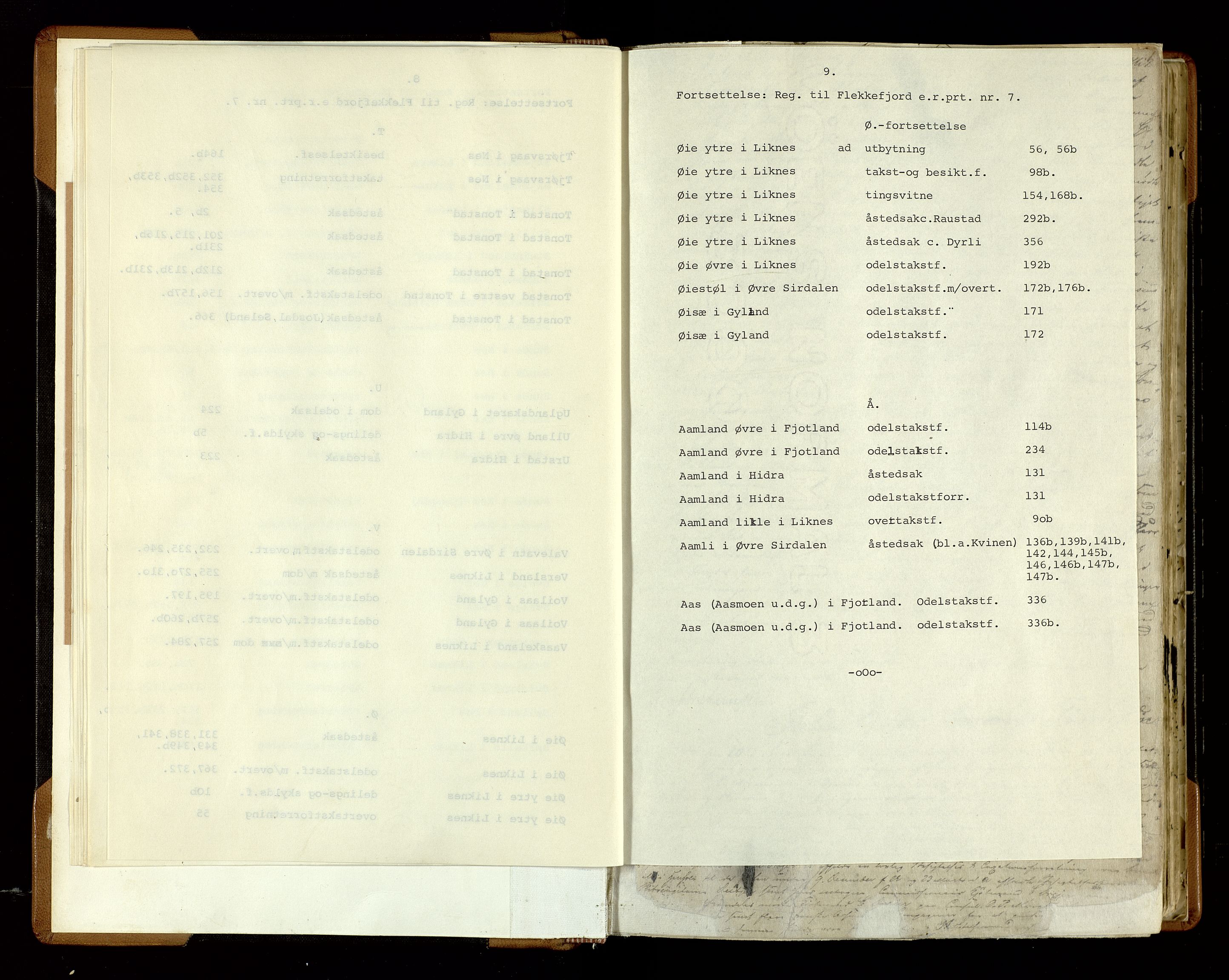 Flekkefjord sorenskriveri, AV/SAK-1221-0001/F/Fb/L0006: Ekstrarettsprotokoll nr. 7, 1844-1867, p. 9