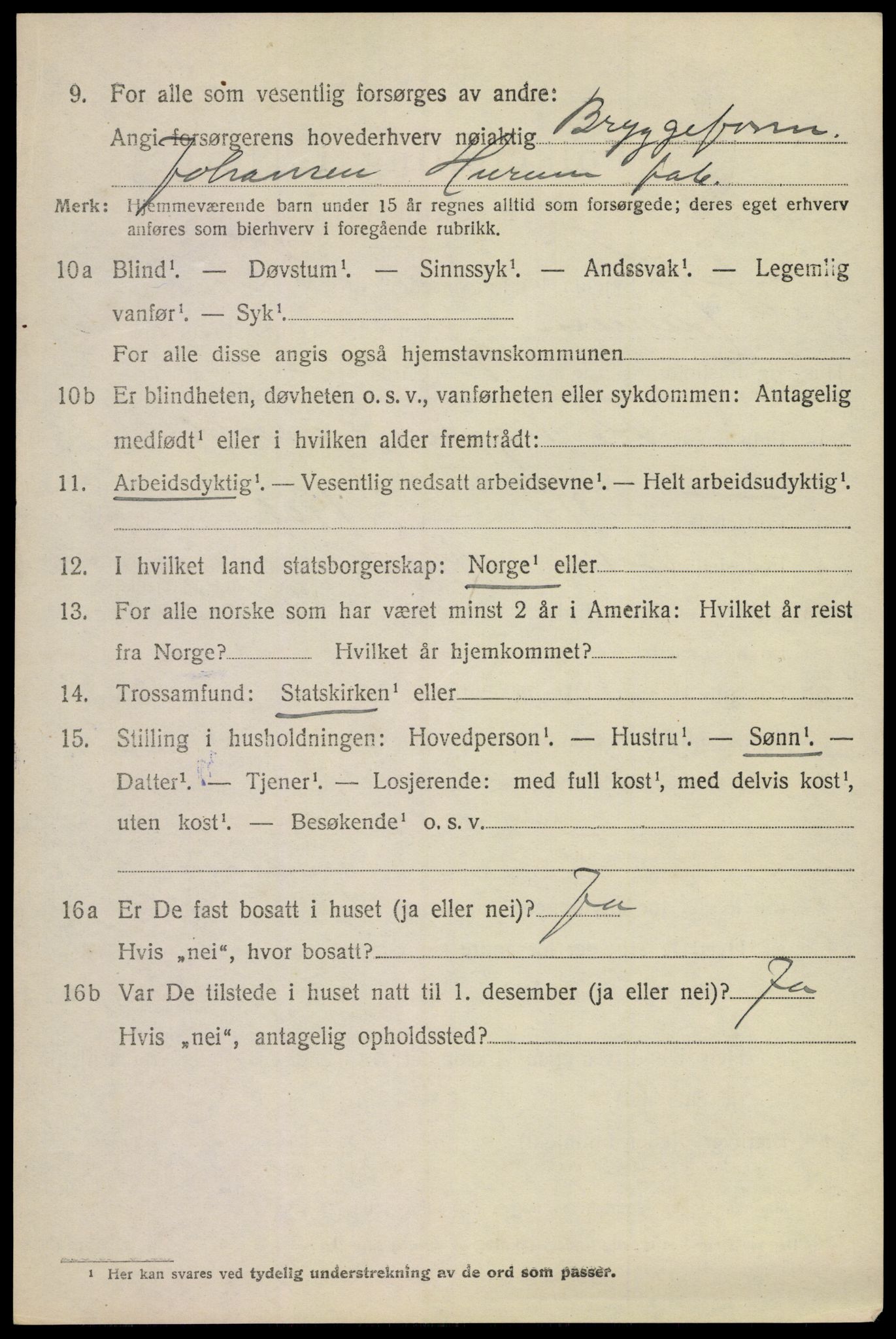SAKO, 1920 census for Hurum, 1920, p. 7125