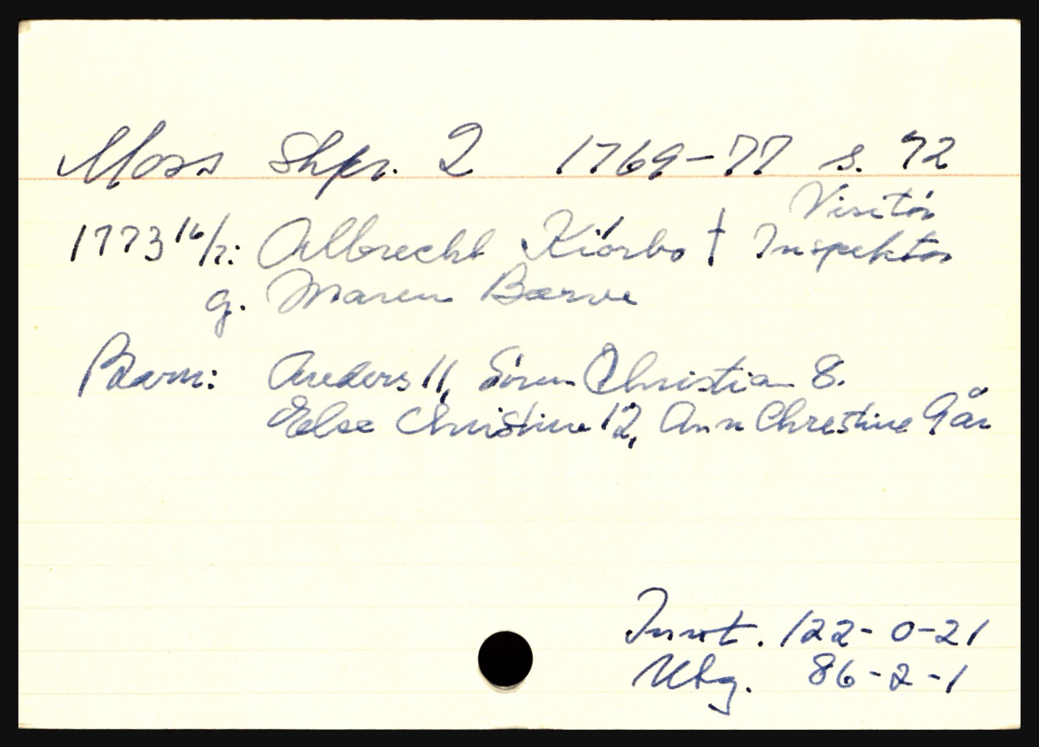 Moss byfogd, AV/SAO-A-10863/H, 1769-1777, p. 1
