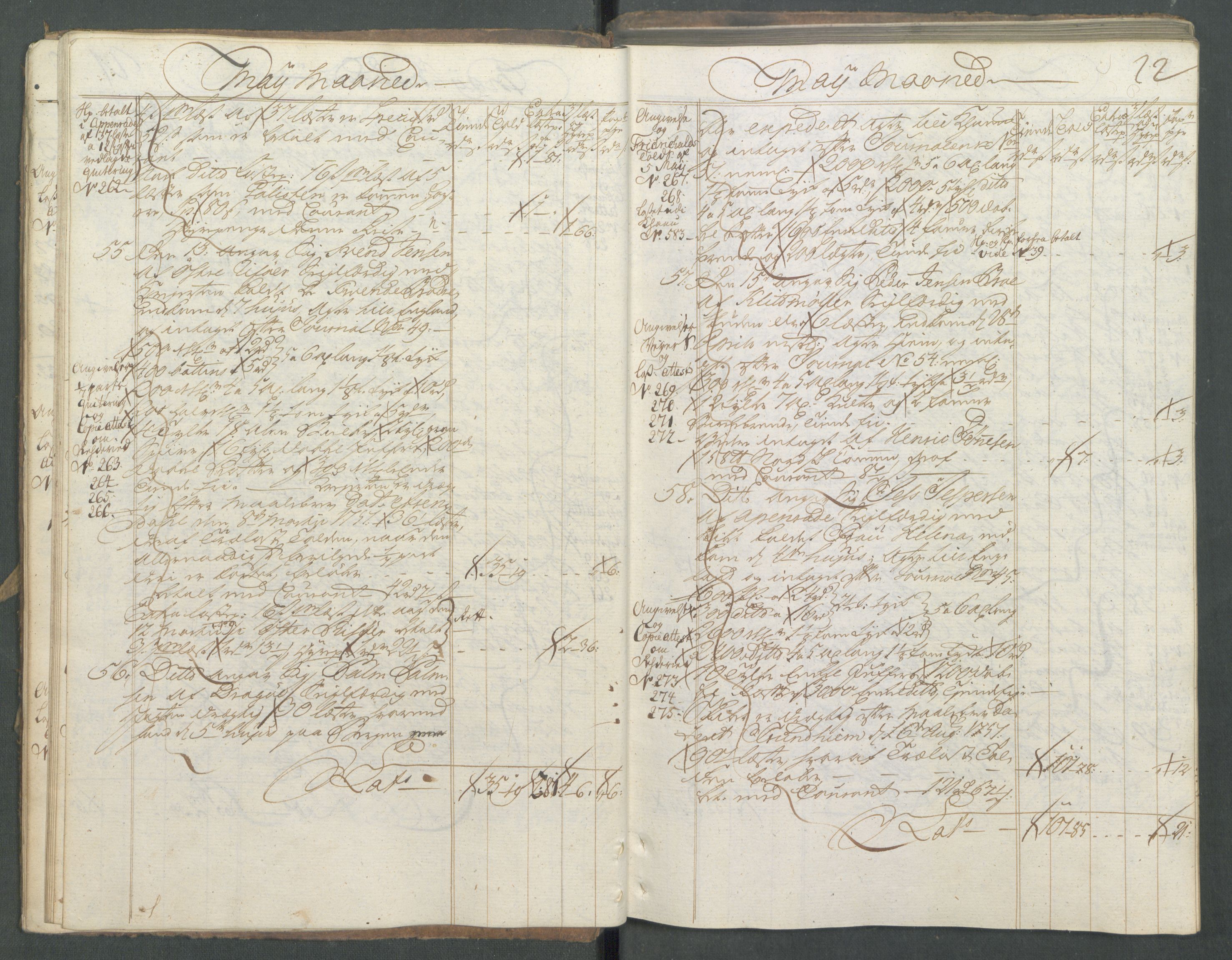 Generaltollkammeret, tollregnskaper, AV/RA-EA-5490/R01/L0029/0001: Tollregnskaper Fredrikshald / Utgående hovedtollbok, 1756, p. 21b-22a