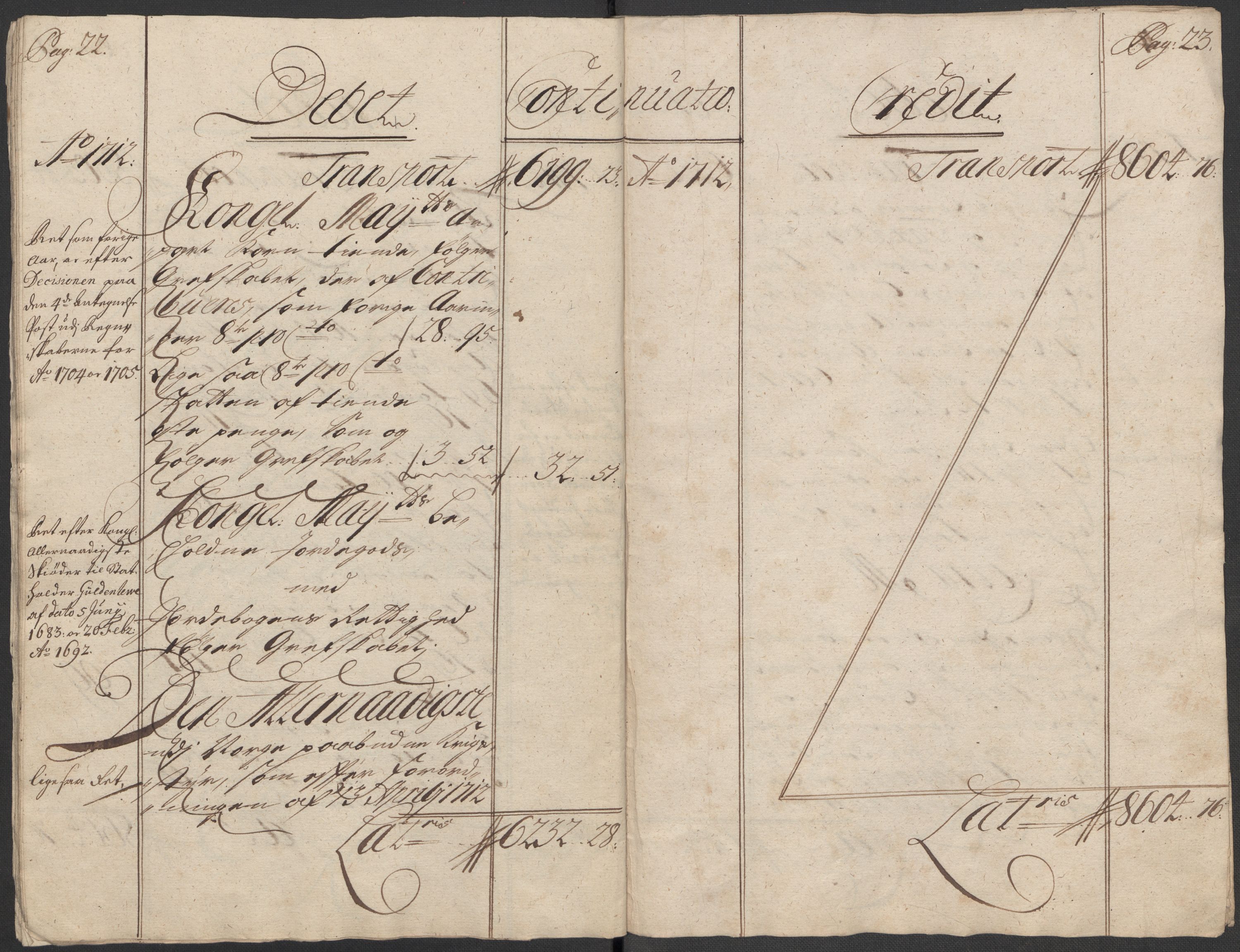 Rentekammeret inntil 1814, Reviderte regnskaper, Fogderegnskap, AV/RA-EA-4092/R33/L1984: Fogderegnskap Larvik grevskap, 1712, p. 14