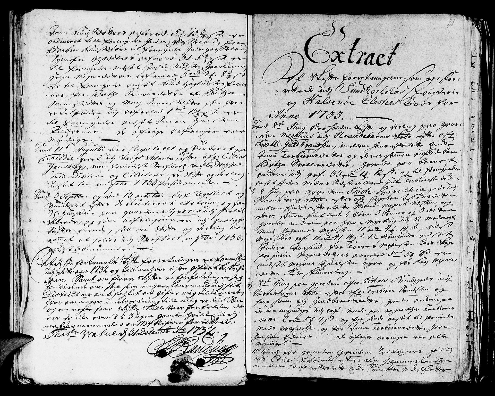 Stiftamtmannen i Bergen, AV/SAB-A-100006/F/Fd/Fdd/0001 / Lnr. 1970 - Sunnhordland, 1731-1745, p. 30b-31a