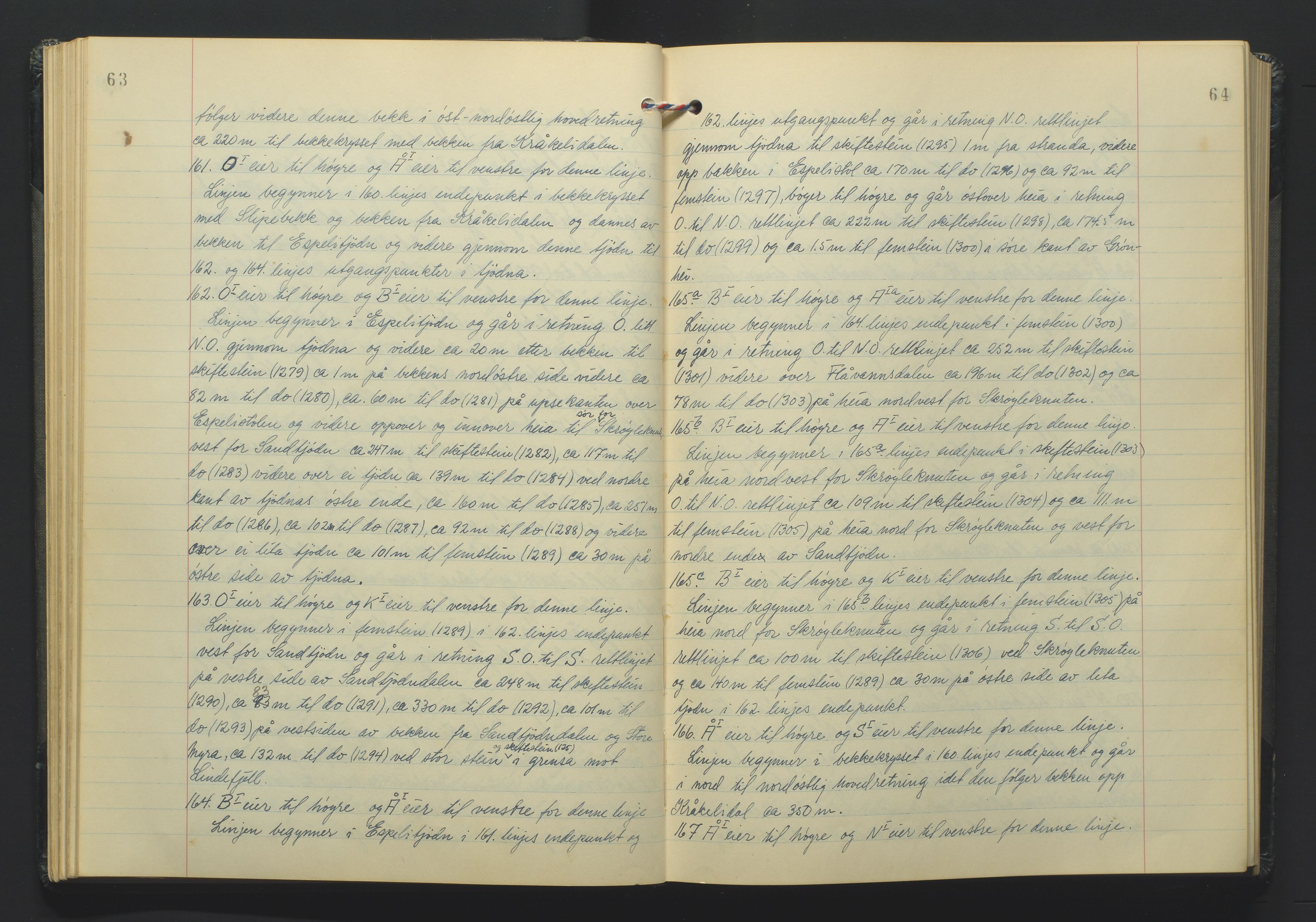 Lista jordskifterett, AV/SAK-1541-0005/F/Fa/L0003: Jordskifterettsbok Flekkefjord domssokn, med gårdsregister nr 9, 1956-1963, p. 63-64