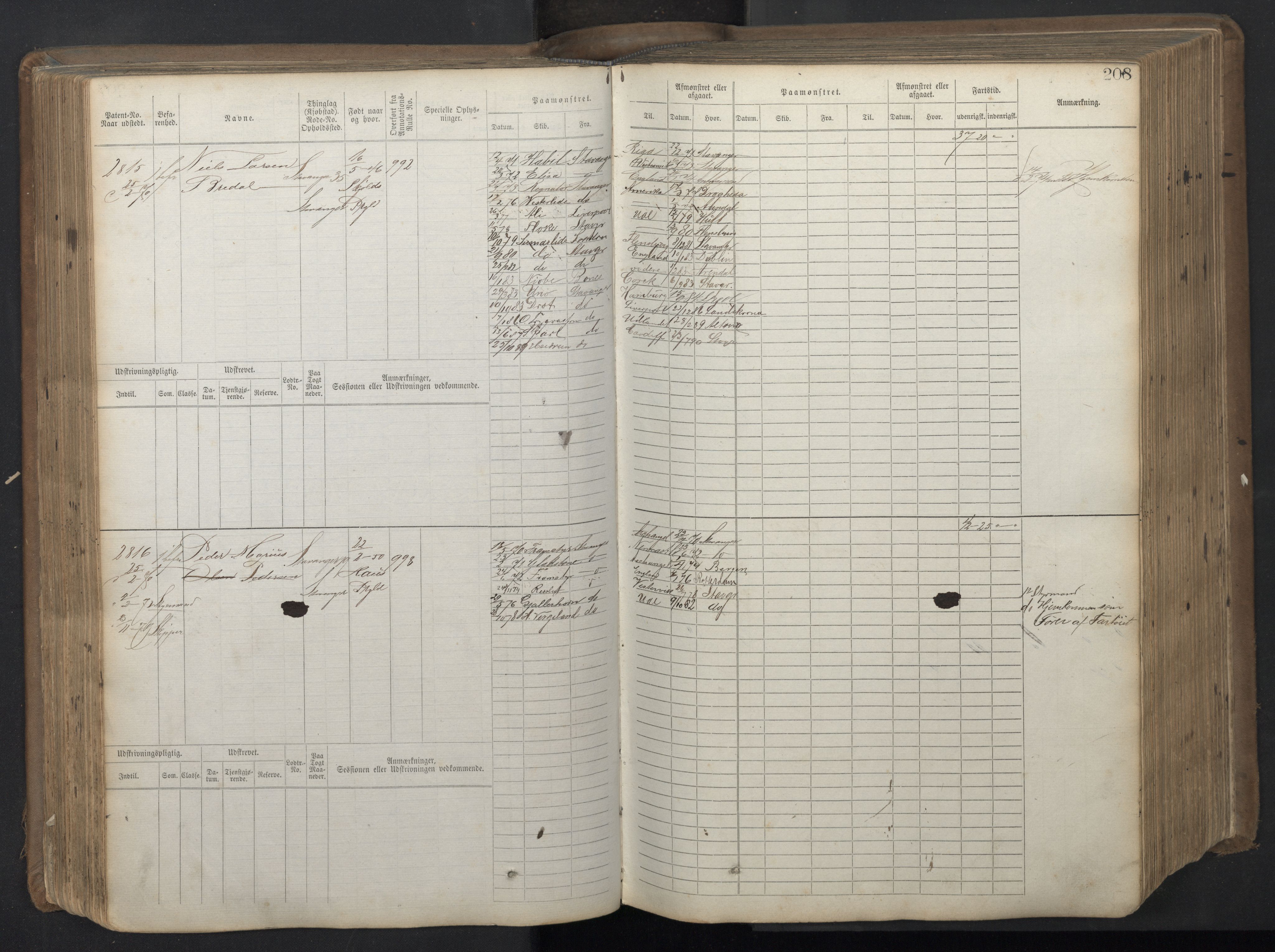 Stavanger sjømannskontor, AV/SAST-A-102006/F/Fb/Fbb/L0018: Sjøfartshovedrulle patnentnr. 2402-3602 (dublett), 1869, p. 212