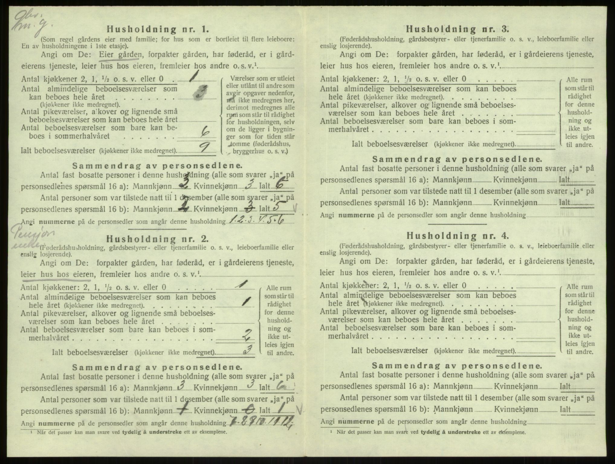 SAB, 1920 census for Masfjorden, 1920, p. 677