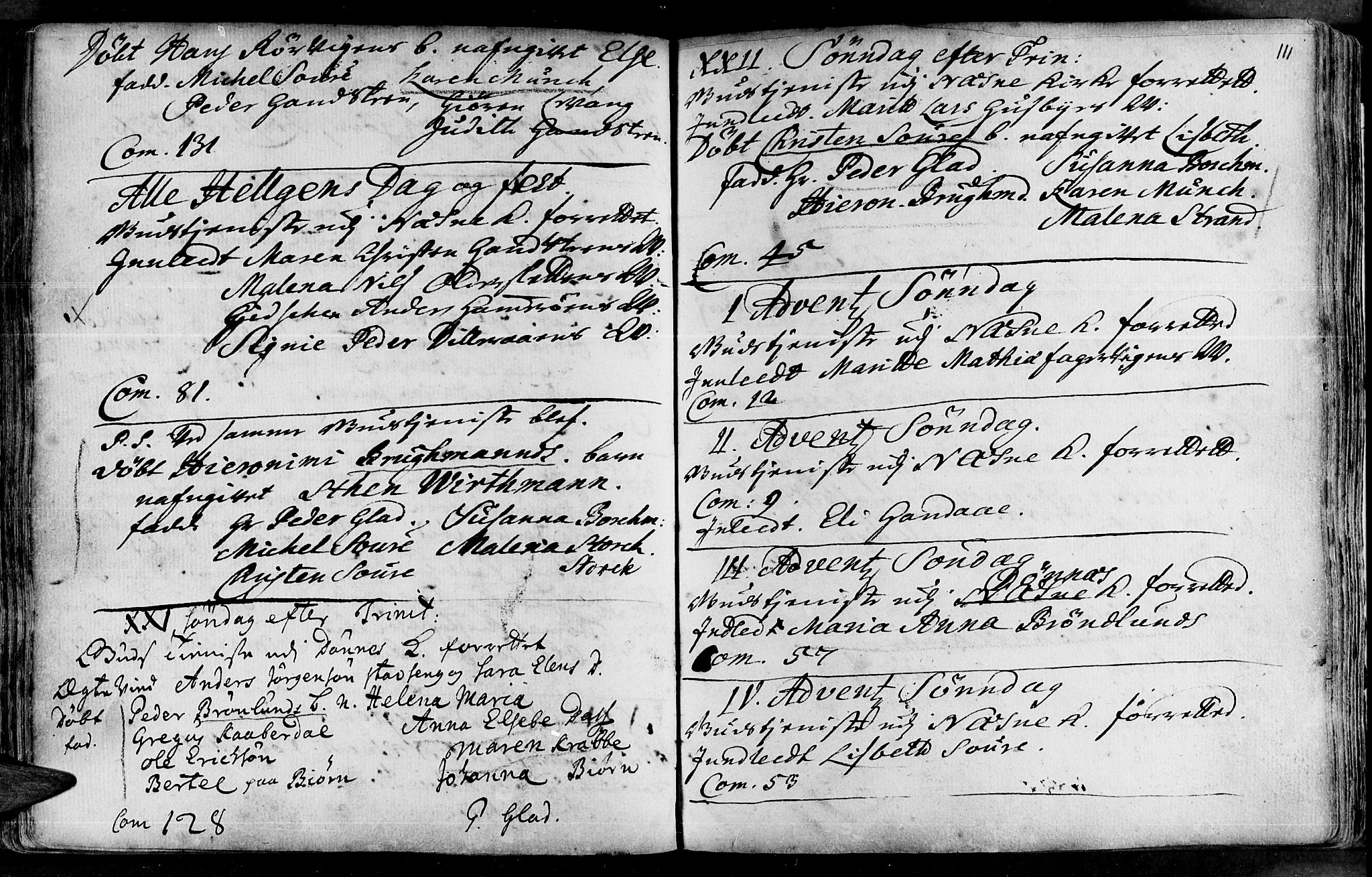Ministerialprotokoller, klokkerbøker og fødselsregistre - Nordland, SAT/A-1459/838/L0542: Parish register (official) no. 838A01, 1704-1737, p. 111