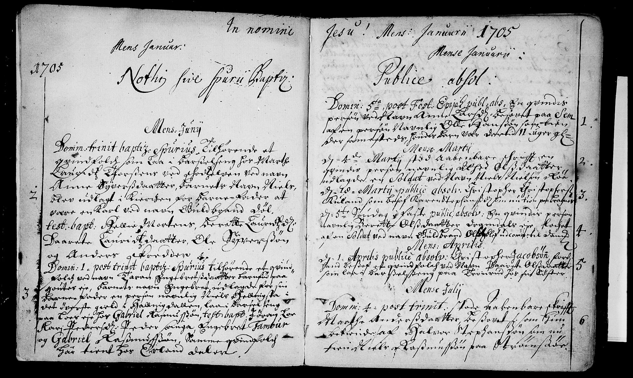 Eiker kirkebøker, AV/SAKO-A-4/F/Fa/L0004: Parish register (official) no. I 4, 1705-1763