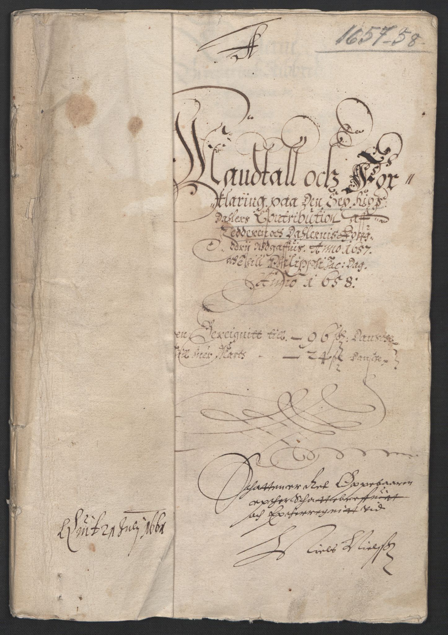 Rentekammeret inntil 1814, Reviderte regnskaper, Lensregnskaper, AV/RA-EA-5023/R/Rb/Rbs/L0037: Stavanger len, 1657-1658