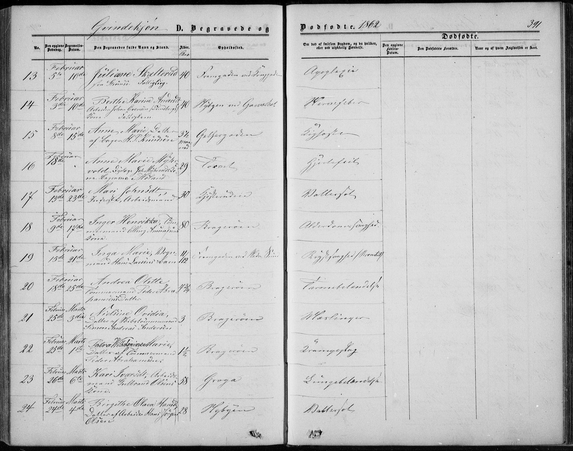 Bragernes kirkebøker, AV/SAKO-A-6/F/Fb/L0003: Parish register (official) no. II 3, 1860-1868, p. 391