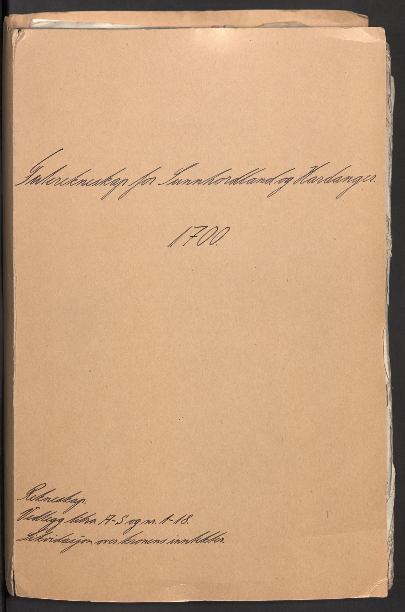 Rentekammeret inntil 1814, Reviderte regnskaper, Fogderegnskap, RA/EA-4092/R48/L2979: Fogderegnskap Sunnhordland og Hardanger, 1700-1701, p. 2