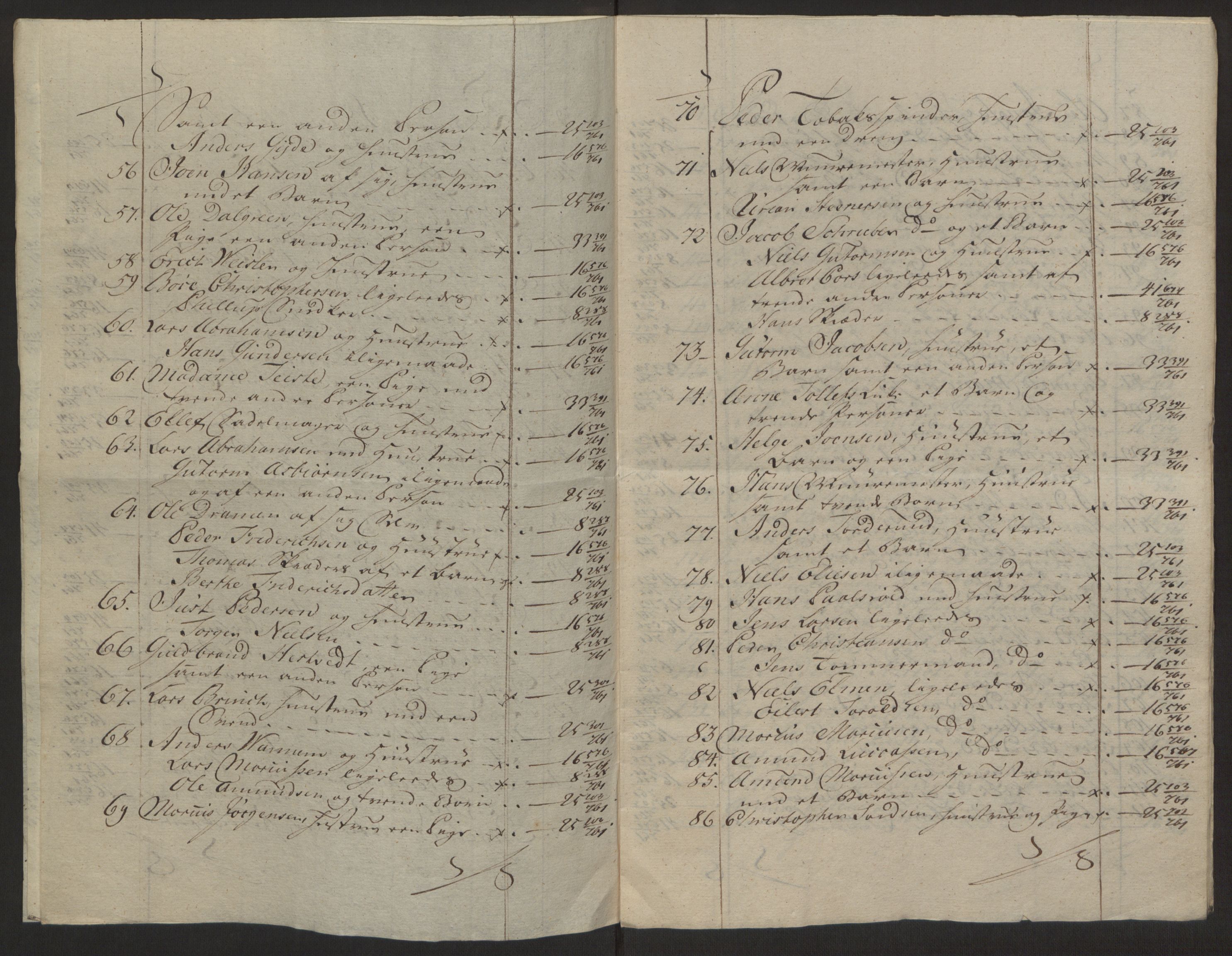 Rentekammeret inntil 1814, Reviderte regnskaper, Byregnskaper, AV/RA-EA-4066/R/Rc/L0042/0001: [C1] Kontribusjonsregnskap / Ekstraskatt, 1762-1765, p. 62