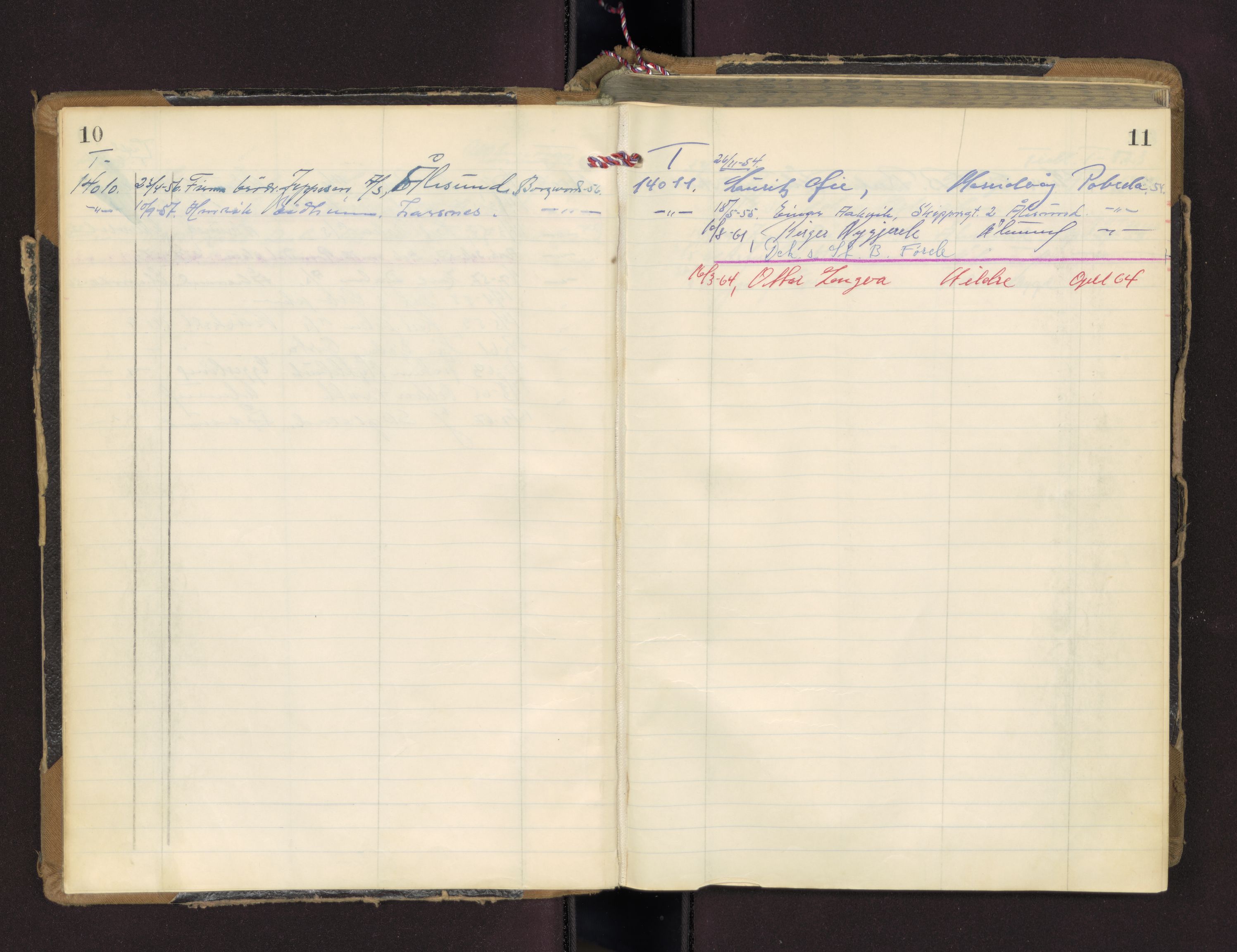 Møre og Romsdal vegkontor - Ålesund trafikkstasjon, AV/SAT-A-4099/F/Fc/L0012: Bilregister; T 14000 - T 14600, 1950-1970