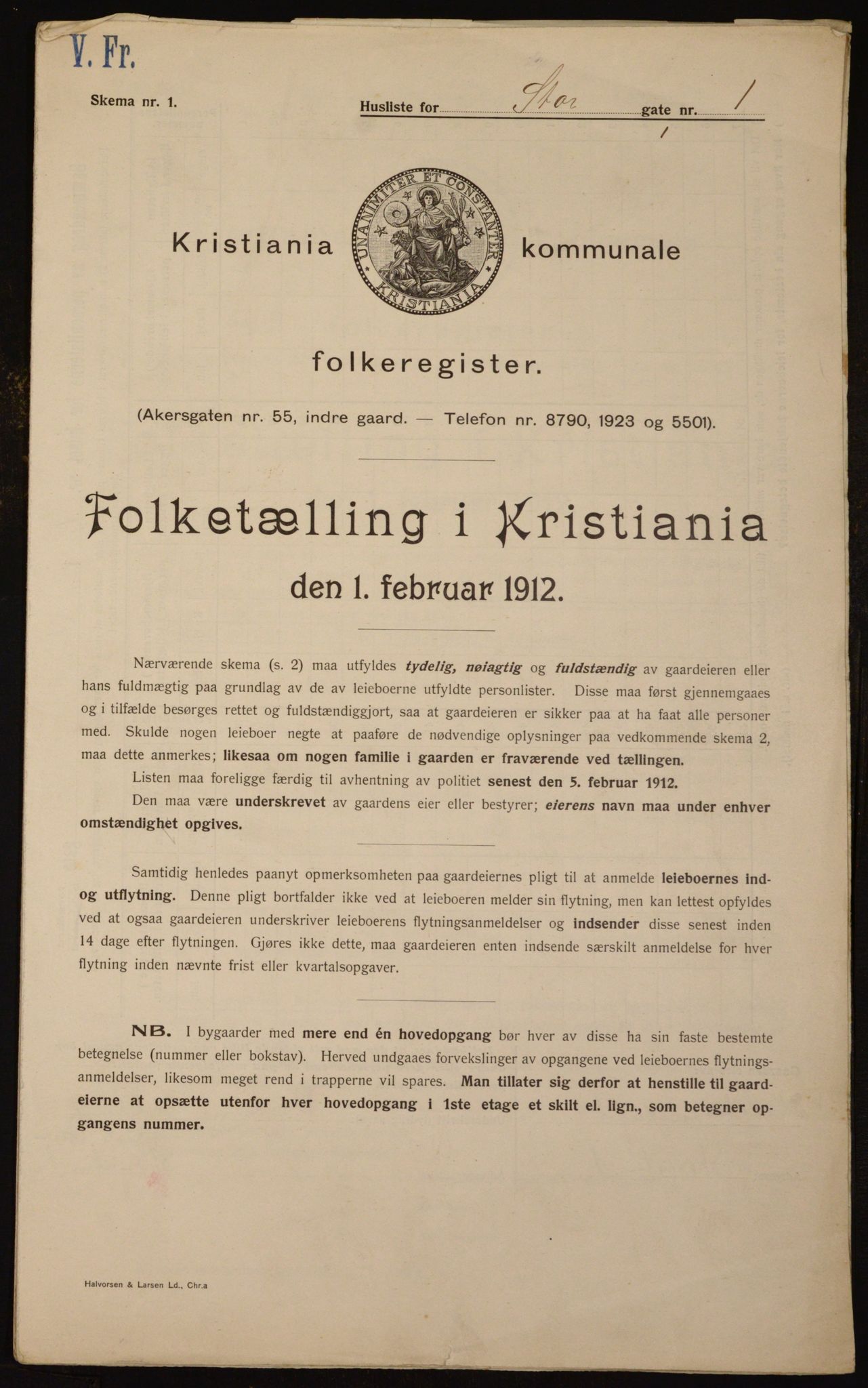 OBA, Municipal Census 1912 for Kristiania, 1912, p. 102958