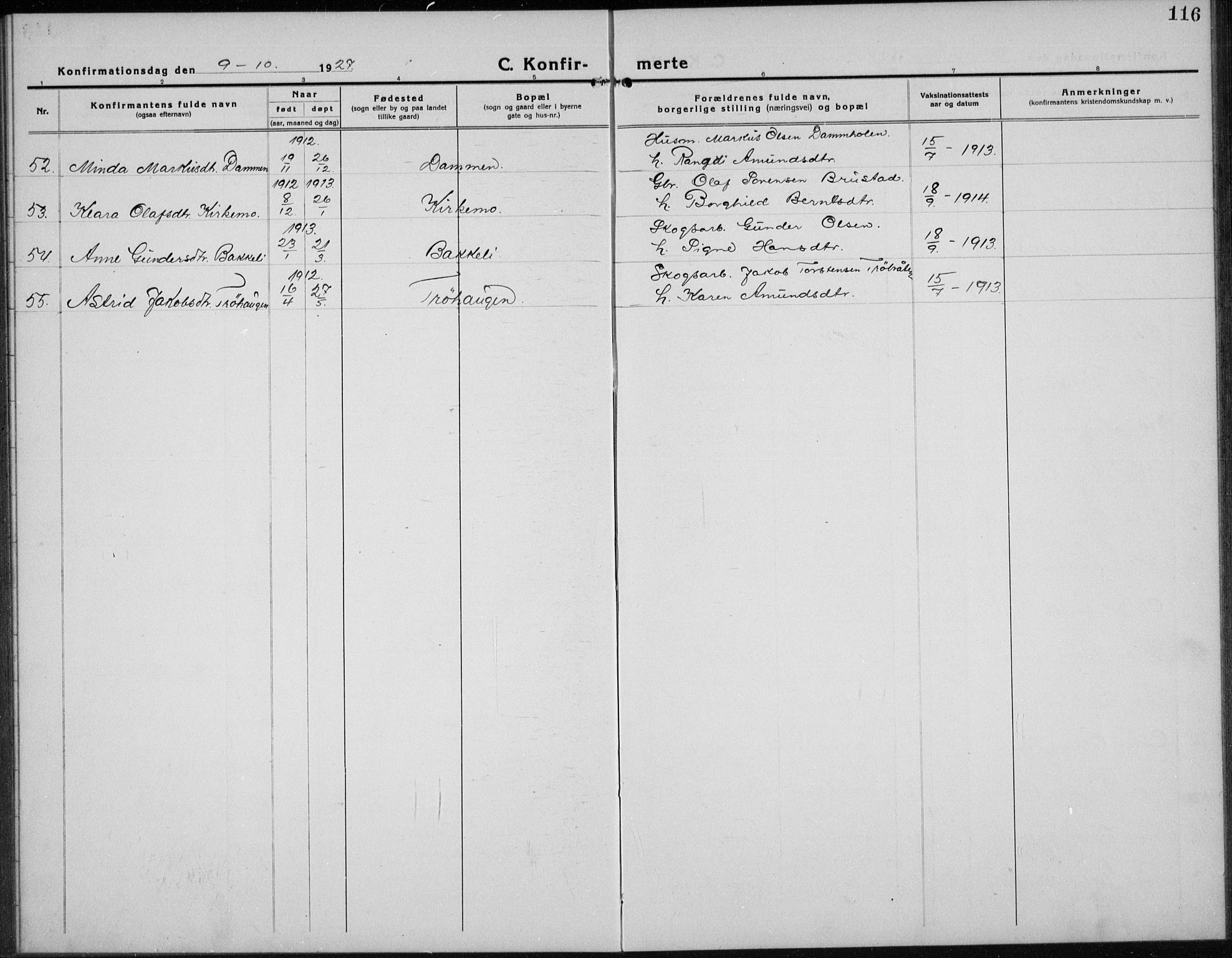 Nord-Odal prestekontor, AV/SAH-PREST-032/H/Ha/Hab/L0004: Parish register (copy) no. 4, 1921-1936, p. 116