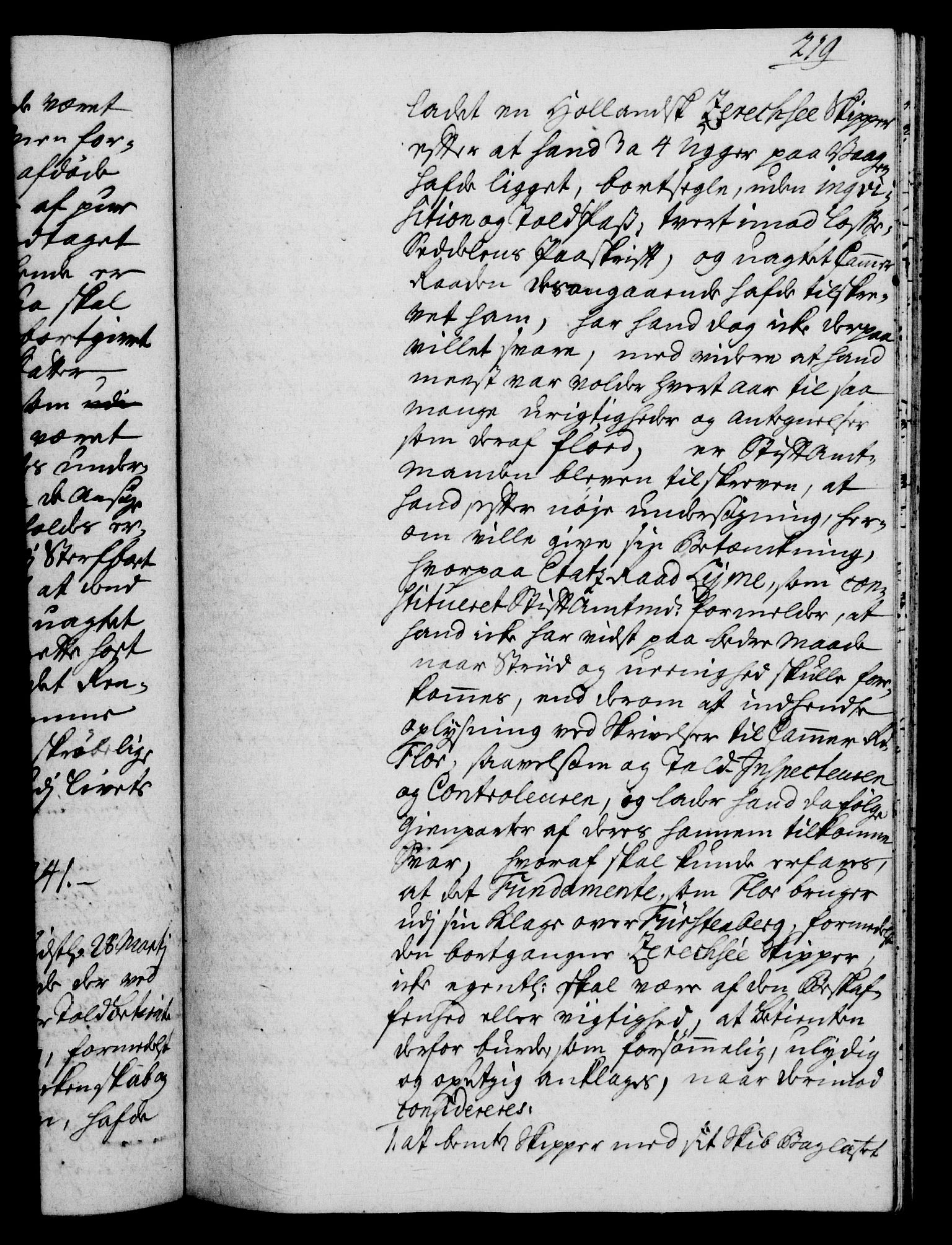 Rentekammeret, Kammerkanselliet, RA/EA-3111/G/Gh/Gha/L0023: Norsk ekstraktmemorialprotokoll (merket RK 53.68), 1741-1742, p. 219