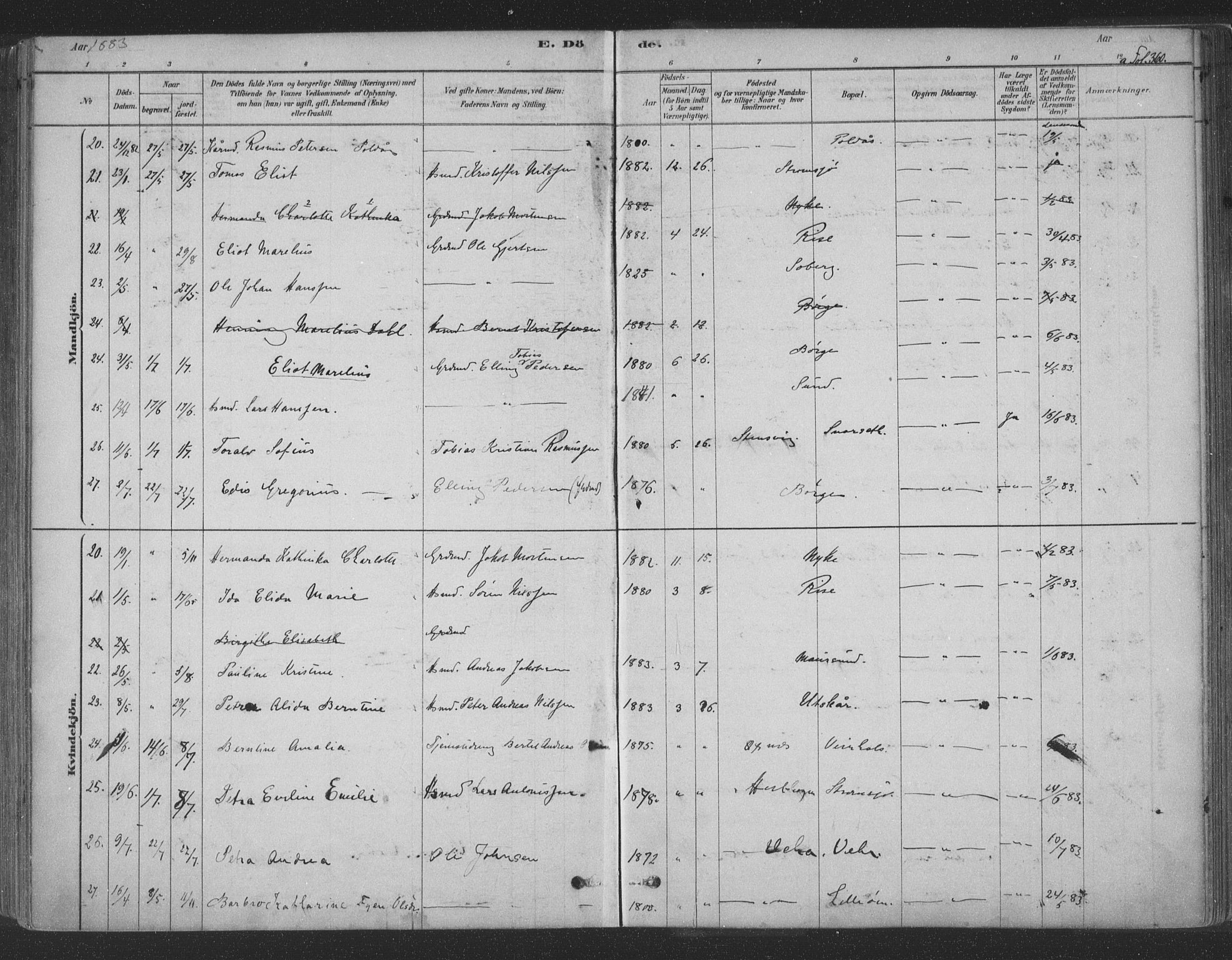 Ministerialprotokoller, klokkerbøker og fødselsregistre - Nordland, AV/SAT-A-1459/891/L1302: Parish register (official) no. 891A07, 1878-1895, p. 360