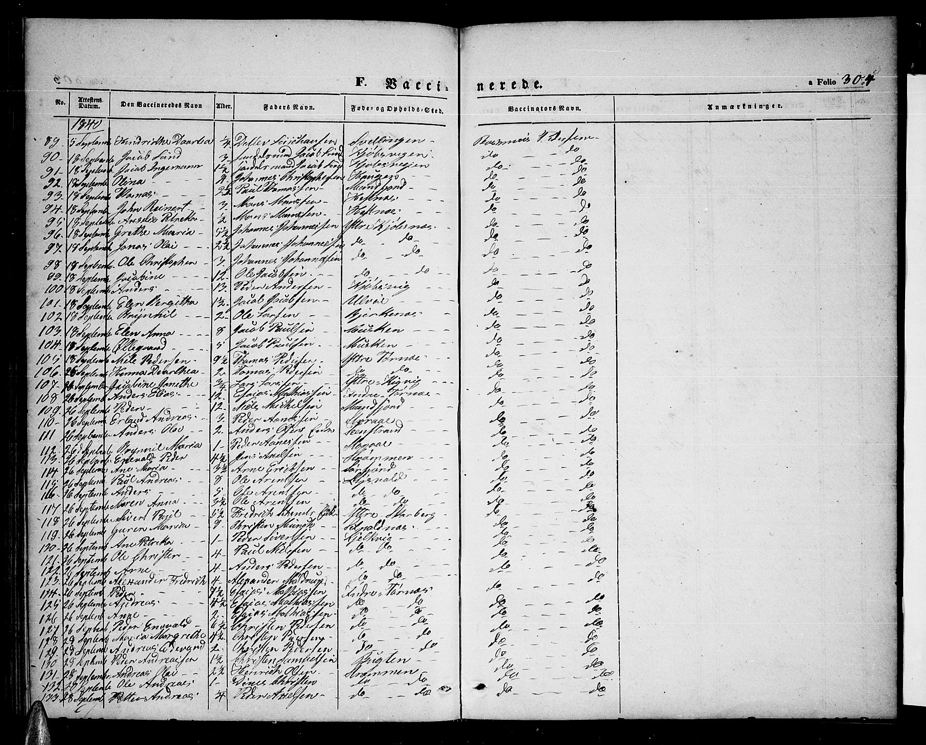 Ministerialprotokoller, klokkerbøker og fødselsregistre - Nordland, AV/SAT-A-1459/872/L1045: Parish register (copy) no. 872C01, 1840-1851, p. 304