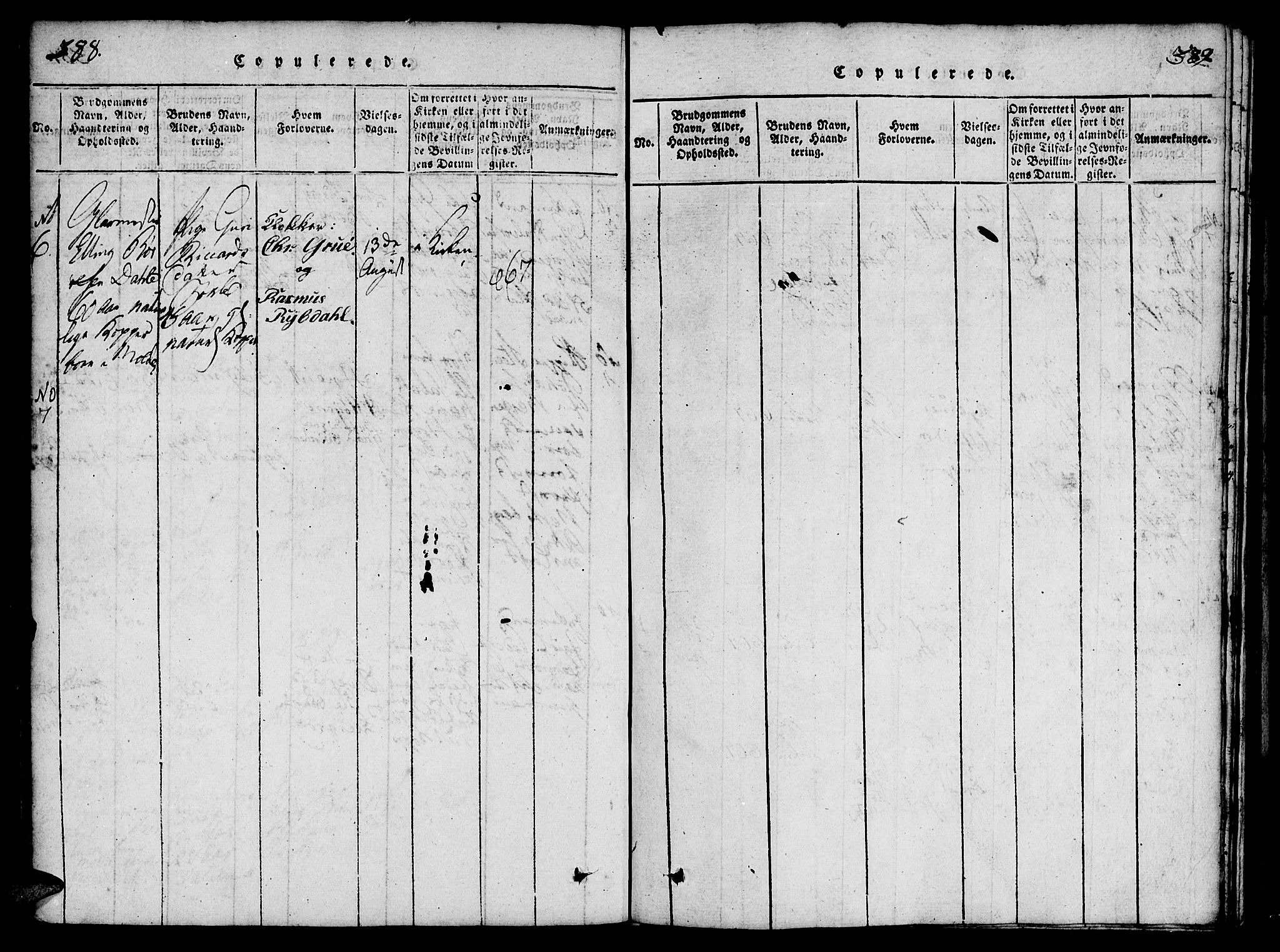 Ministerialprotokoller, klokkerbøker og fødselsregistre - Møre og Romsdal, SAT/A-1454/558/L0688: Parish register (official) no. 558A02, 1818-1843, p. 388-389