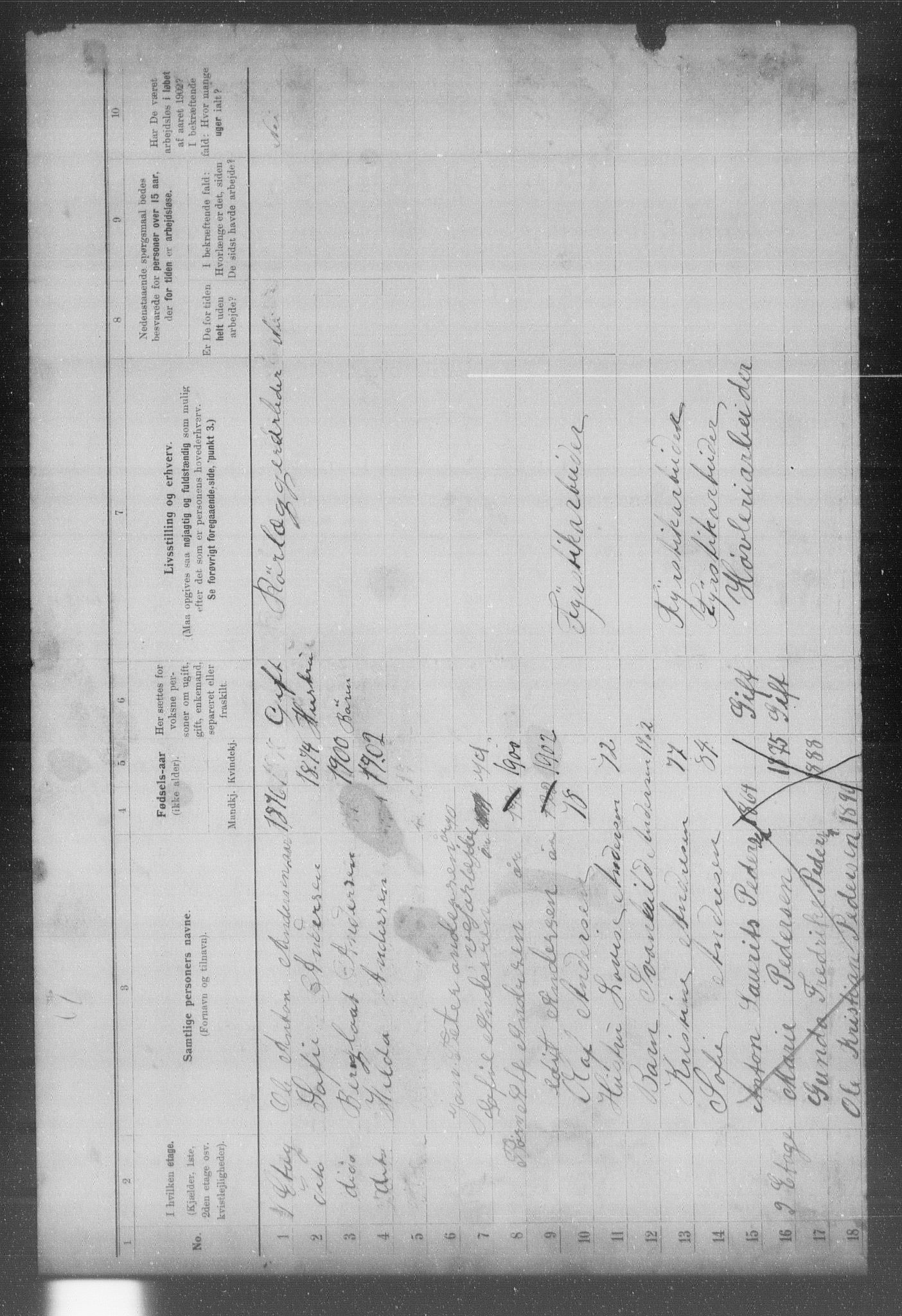 OBA, Municipal Census 1902 for Kristiania, 1902, p. 23762