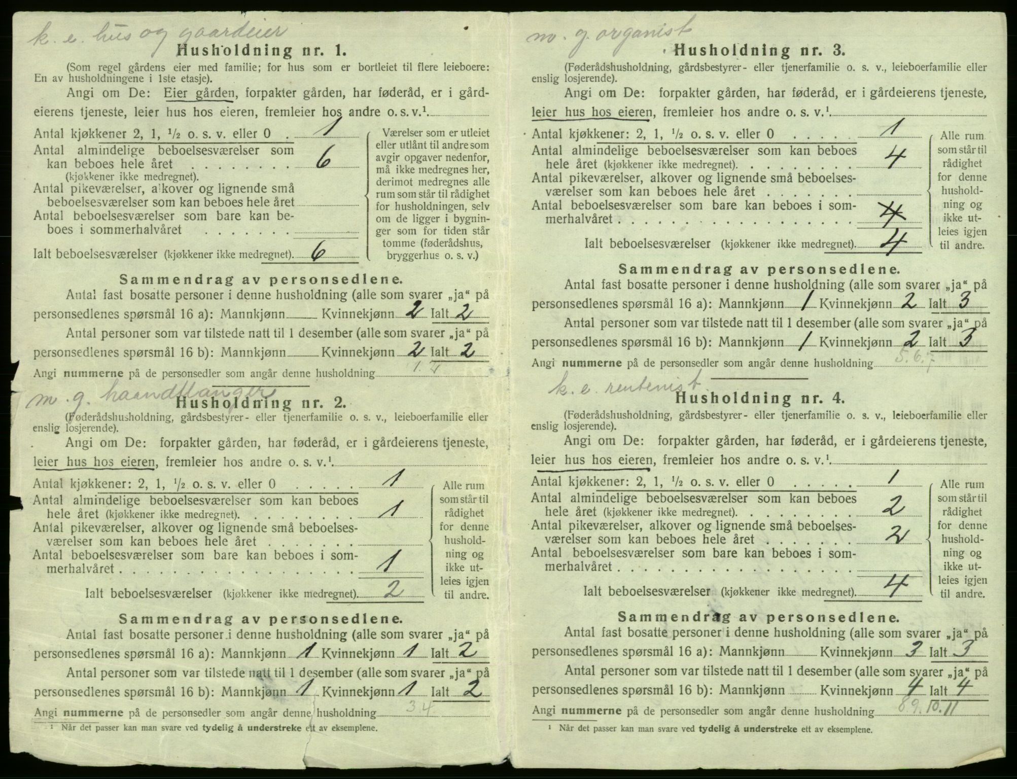 SAB, 1920 census for Fana, 1920, p. 918