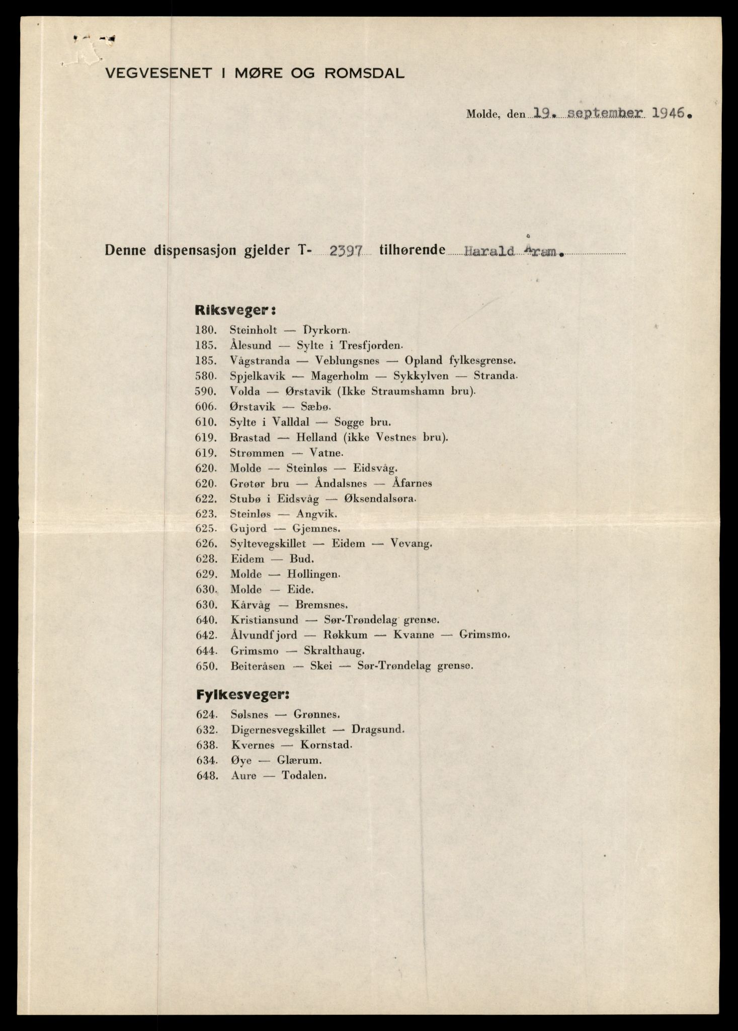 Møre og Romsdal vegkontor - Ålesund trafikkstasjon, AV/SAT-A-4099/F/Fe/L0010: Registreringskort for kjøretøy T 1050 - T 1169, 1927-1998, p. 2063