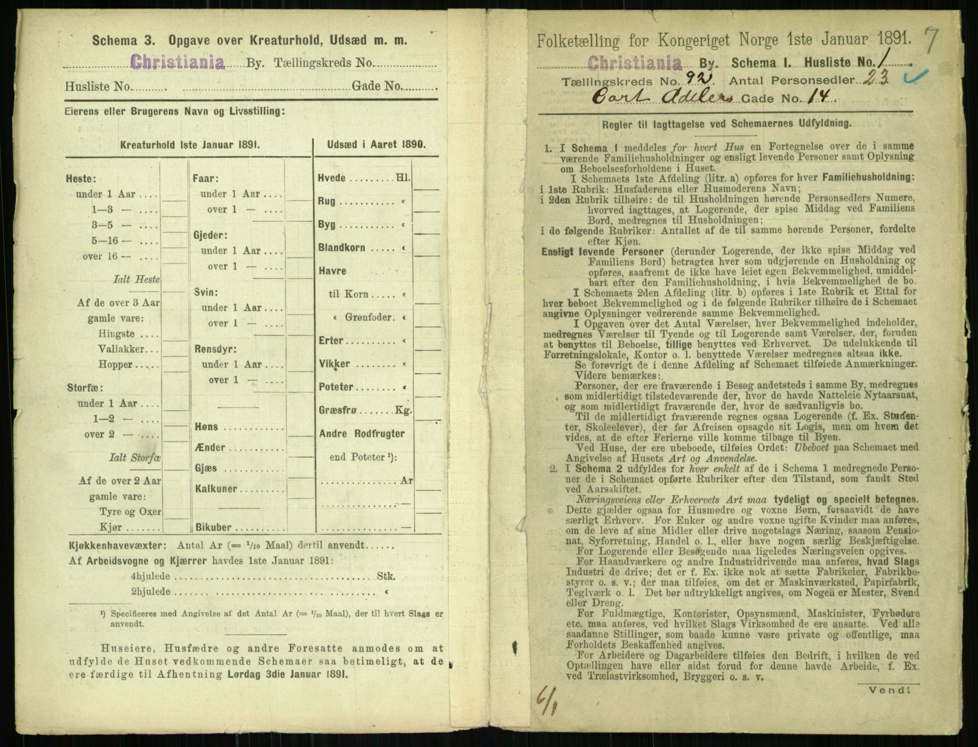 RA, 1891 census for 0301 Kristiania, 1891, p. 44827