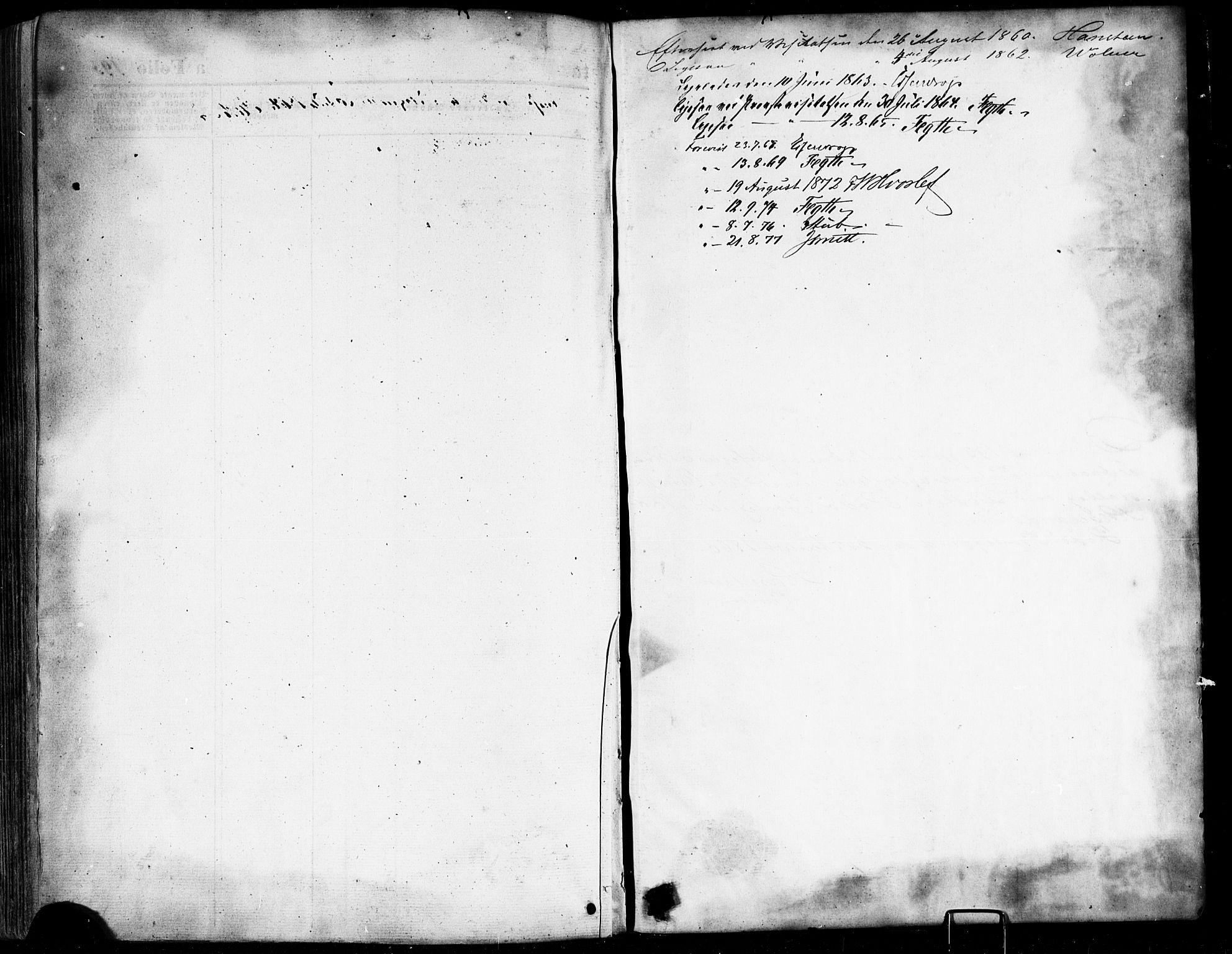 Ministerialprotokoller, klokkerbøker og fødselsregistre - Nordland, AV/SAT-A-1459/841/L0606: Parish register (official) no. 841A10, 1860-1877