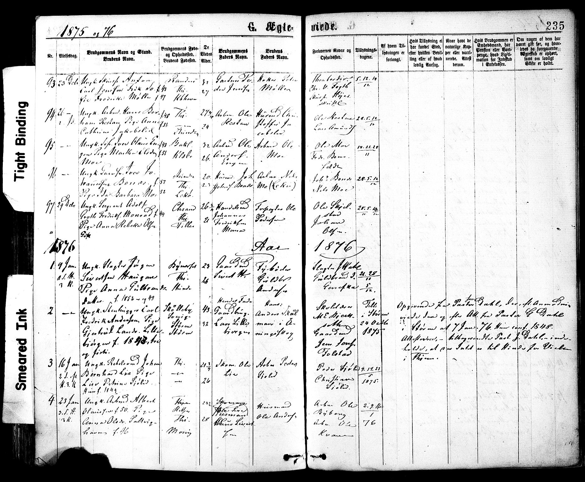 Ministerialprotokoller, klokkerbøker og fødselsregistre - Sør-Trøndelag, SAT/A-1456/602/L0118: Parish register (official) no. 602A16, 1873-1879, p. 235