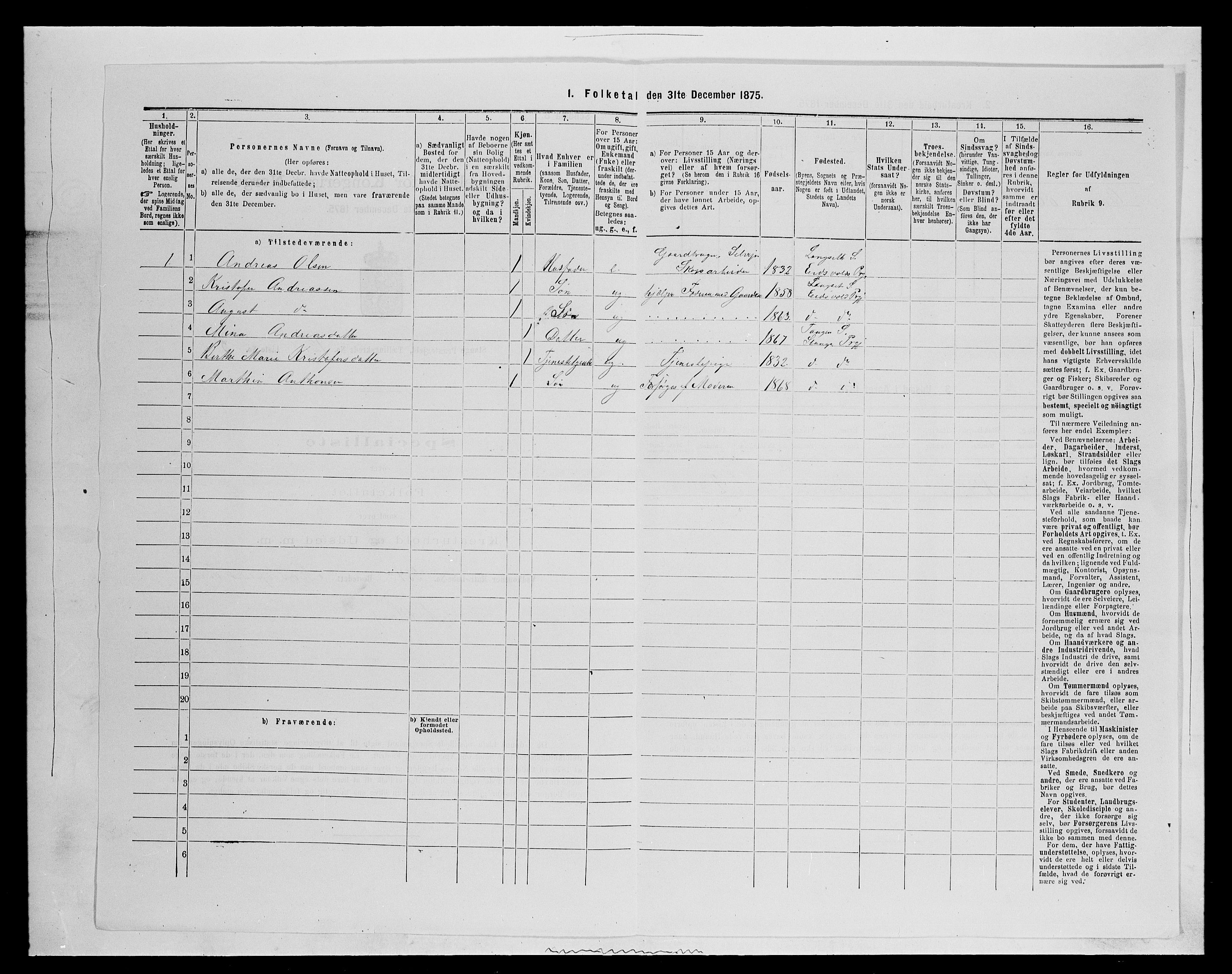 SAH, 1875 census for 0417P Stange, 1875, p. 1989