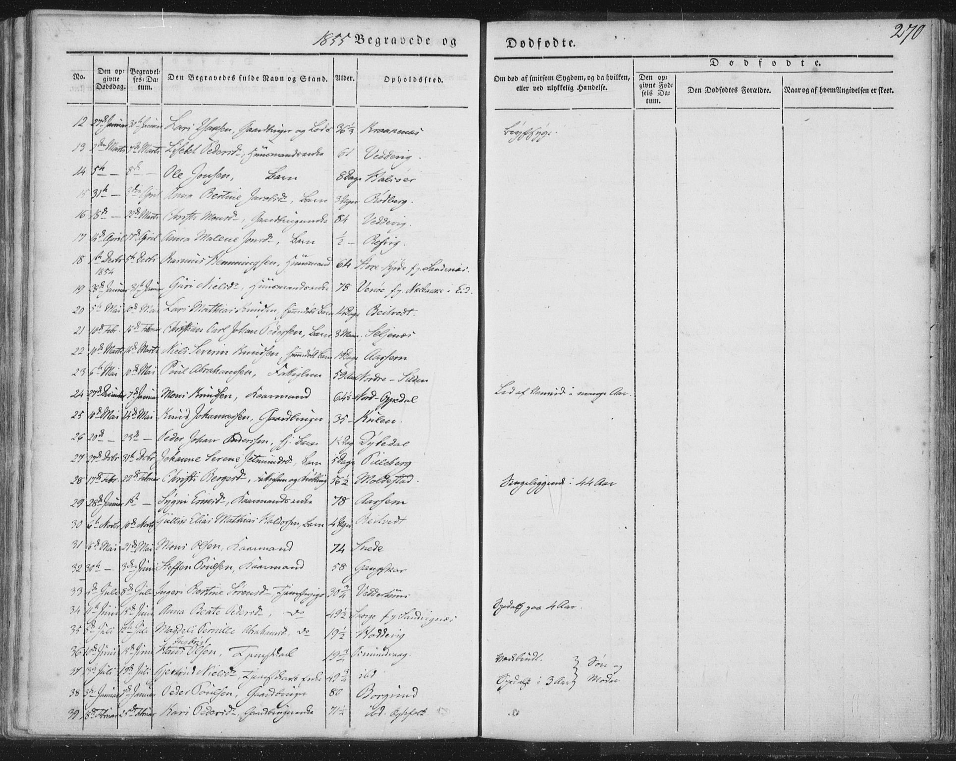 Selje sokneprestembete, SAB/A-99938/H/Ha/Haa/Haaa: Parish register (official) no. A 10, 1844-1858, p. 270