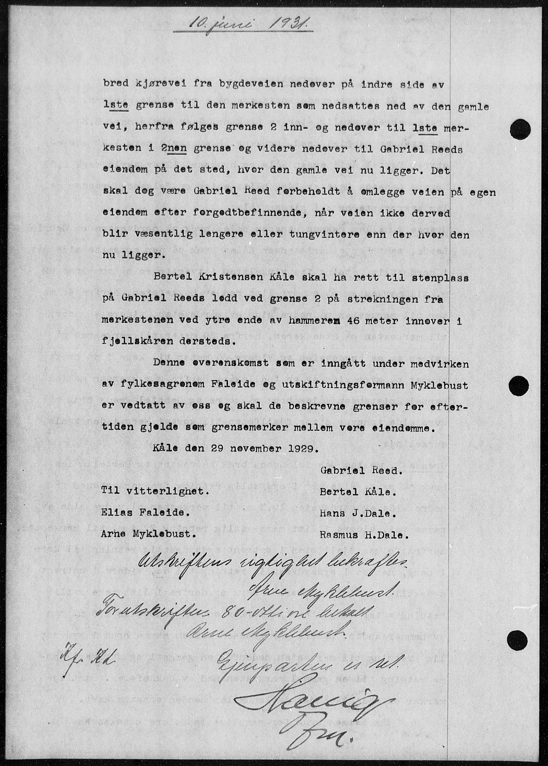 Nordfjord sorenskriveri, SAB/A-2801/02/02b/02ba/L0074: Mortgage book no. II.B.a.74, 1931-1932, Deed date: 10.06.1931